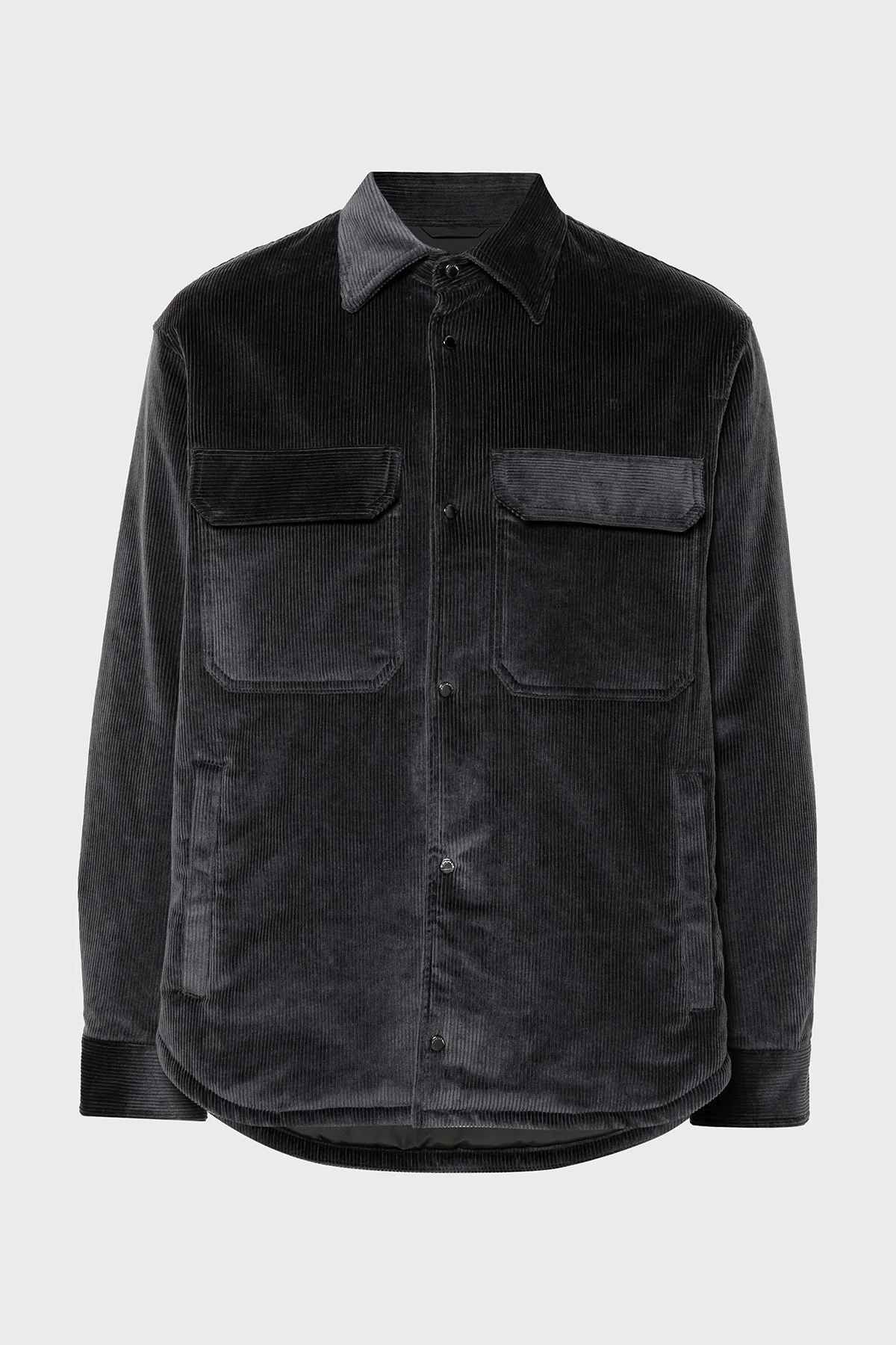 Emporio Armani Pamuk Karışımlı Regular Fit Kadife Erkek Ceket 6D1CN0 1NUCZ 0842 ANTRASİT - 5