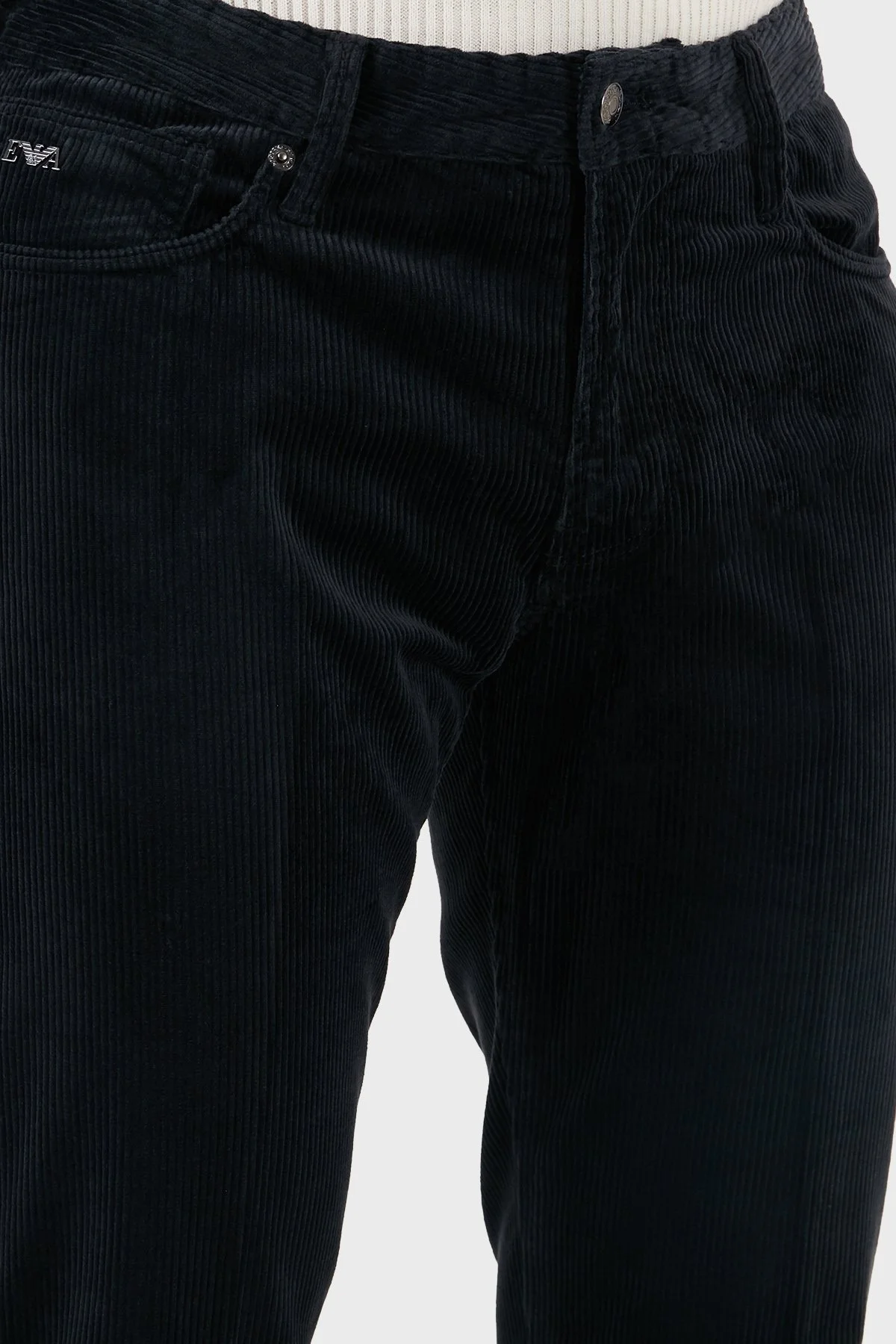 Emporio Armani Pamuk Karışımlı Regular Fit Kadife Erkek Pantolon 6D1J06 1NUCZ 0920 LACİVERT - 5