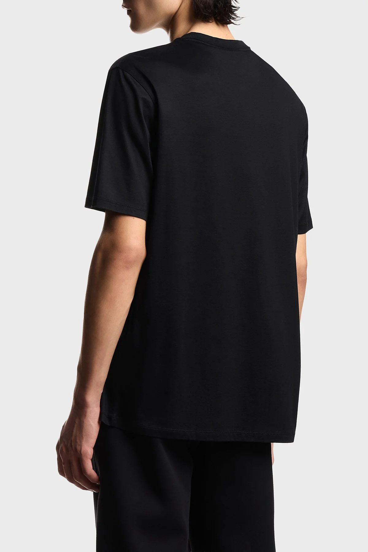 Emporio Armani Pamuk Karışımlı Regular Fit Logolu Erkek T Shirt EM004592 AF13747 UC001 SİYAH - 3