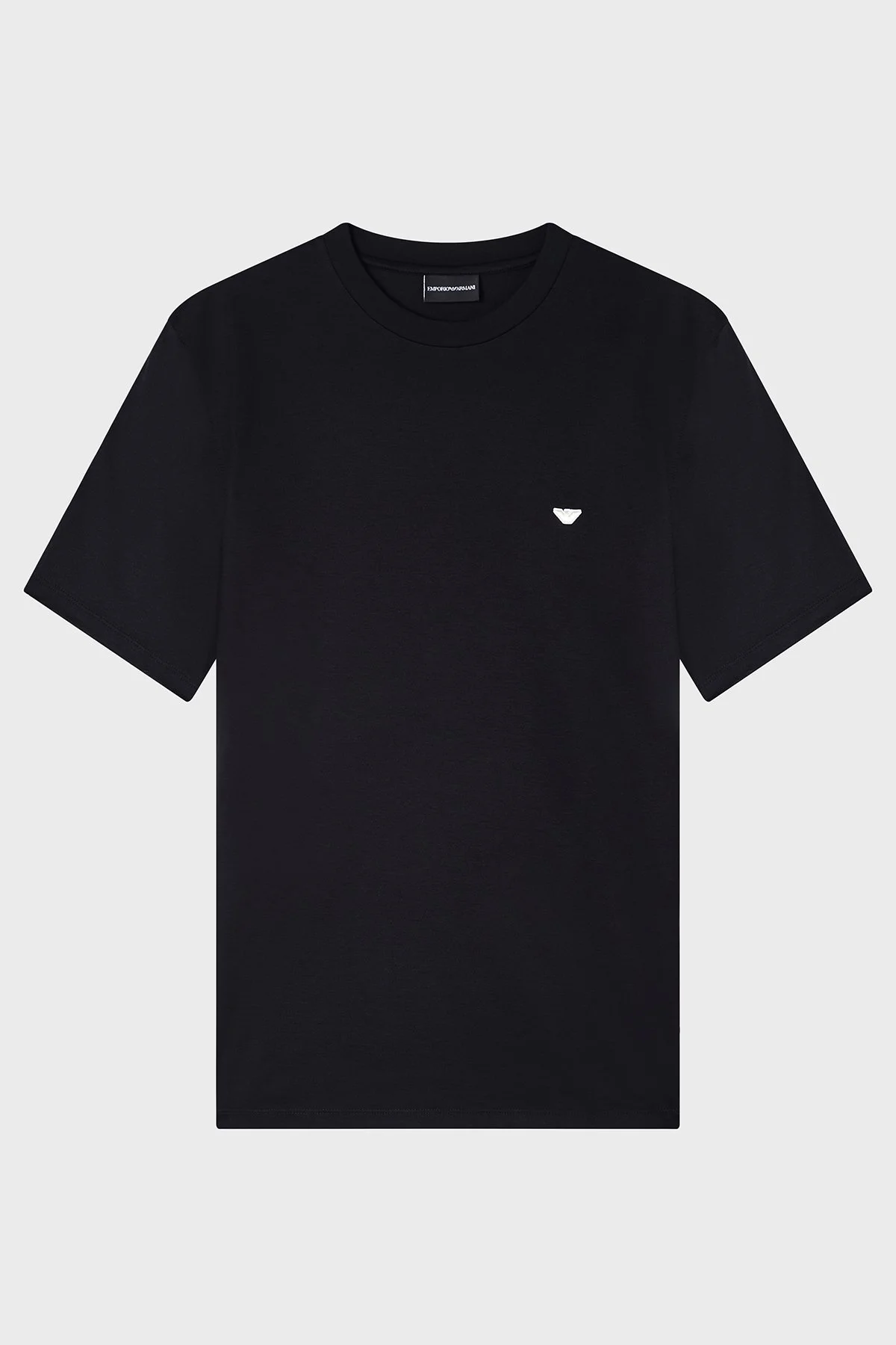 Emporio Armani Pamuk Karışımlı Regular Fit Logolu Erkek T Shirt EM004592 AF13747 UC001 SİYAH - 5