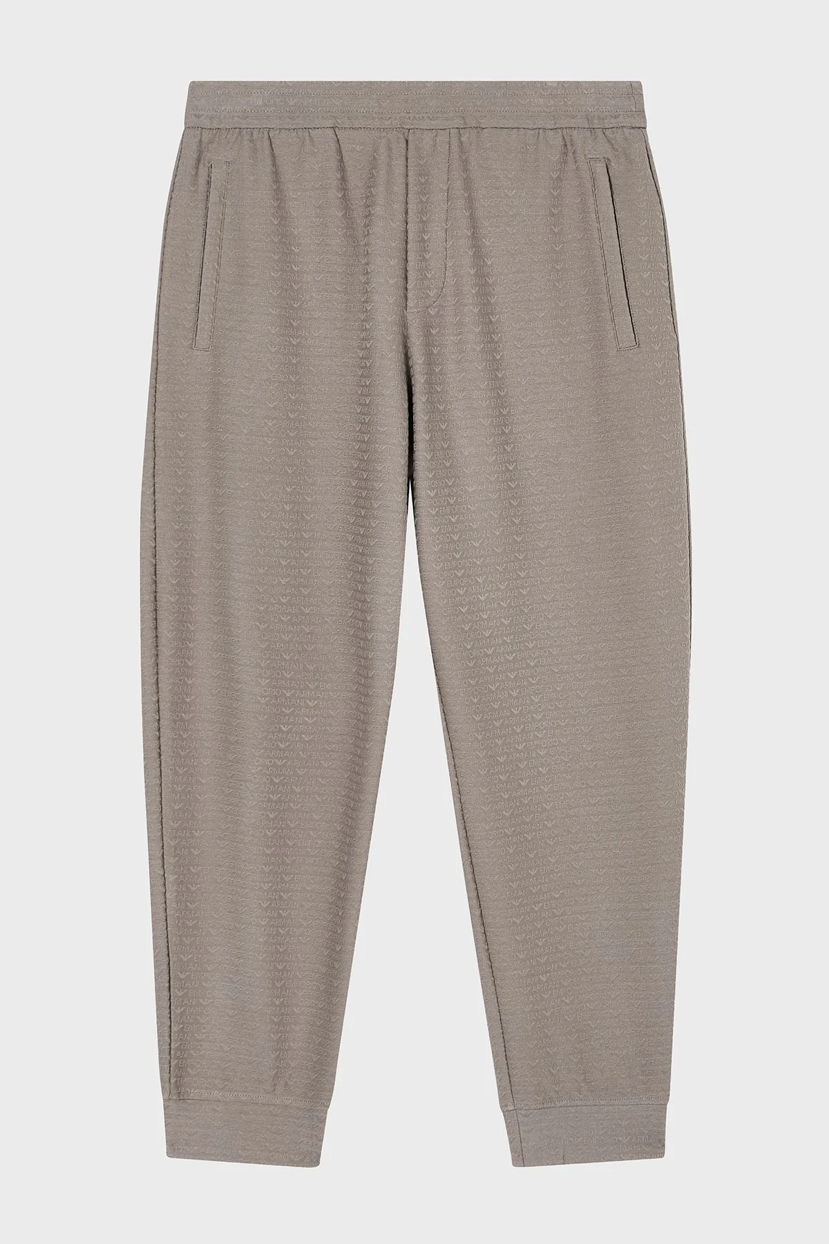 Emporio Armani Pamuk Karışımlı Regular Fit Logolu Normal Bel Erkek Pantolon EM004535 AF13700 F8219 GRİ - 5