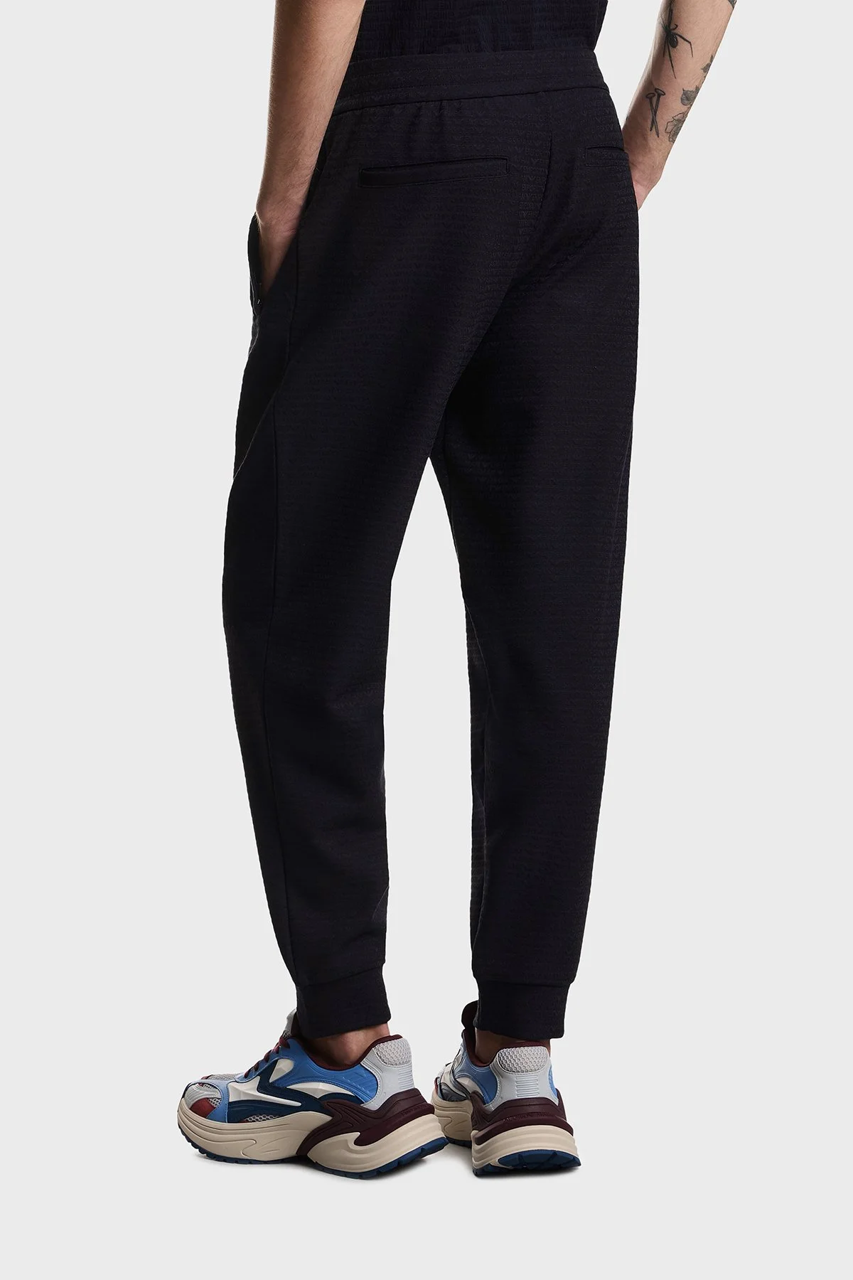 Emporio Armani Pamuk Karışımlı Regular Fit Logolu Normal Bel Erkek Pantolon EM004535 AF13700 FB413 LACİVERT - 3