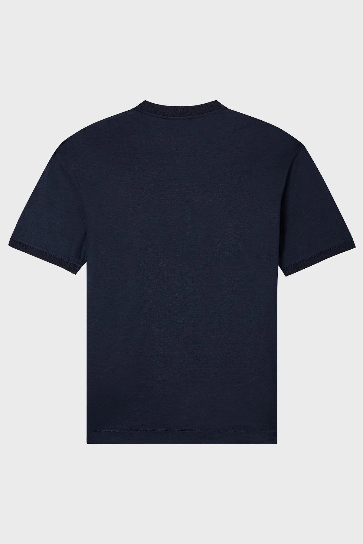 Emporio Armani Pamuk Karışımlı Slim Fit Bisiklet Yaka Erkek T Shirt EM005271 AF10017 UB118 LACİVERT - 3
