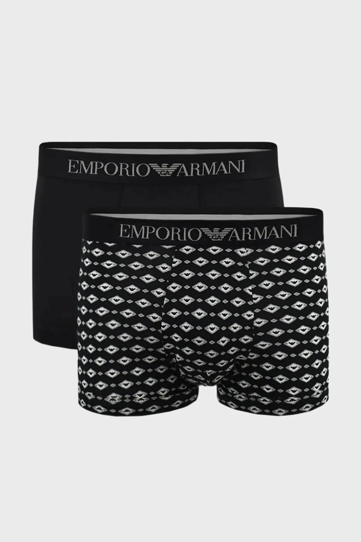 Emporio Armani Pamuklu 2 Pack Erkek Boxer 111210 4R504 33121 SİYAH - 4