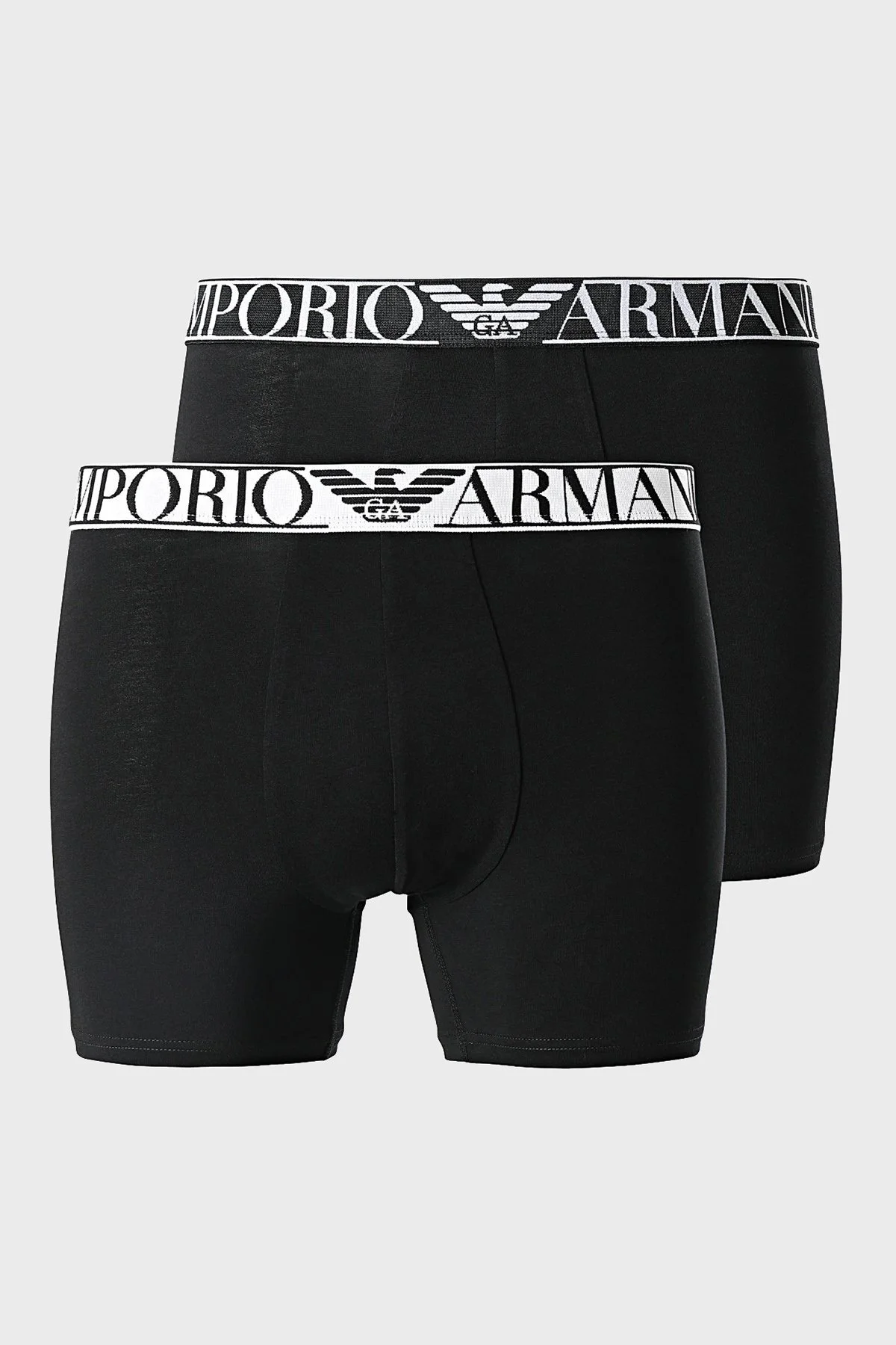 Emporio Armani Pamuklu 2 Pack Erkek Boxer 111912 3R720 07320 SİYAH - 1
