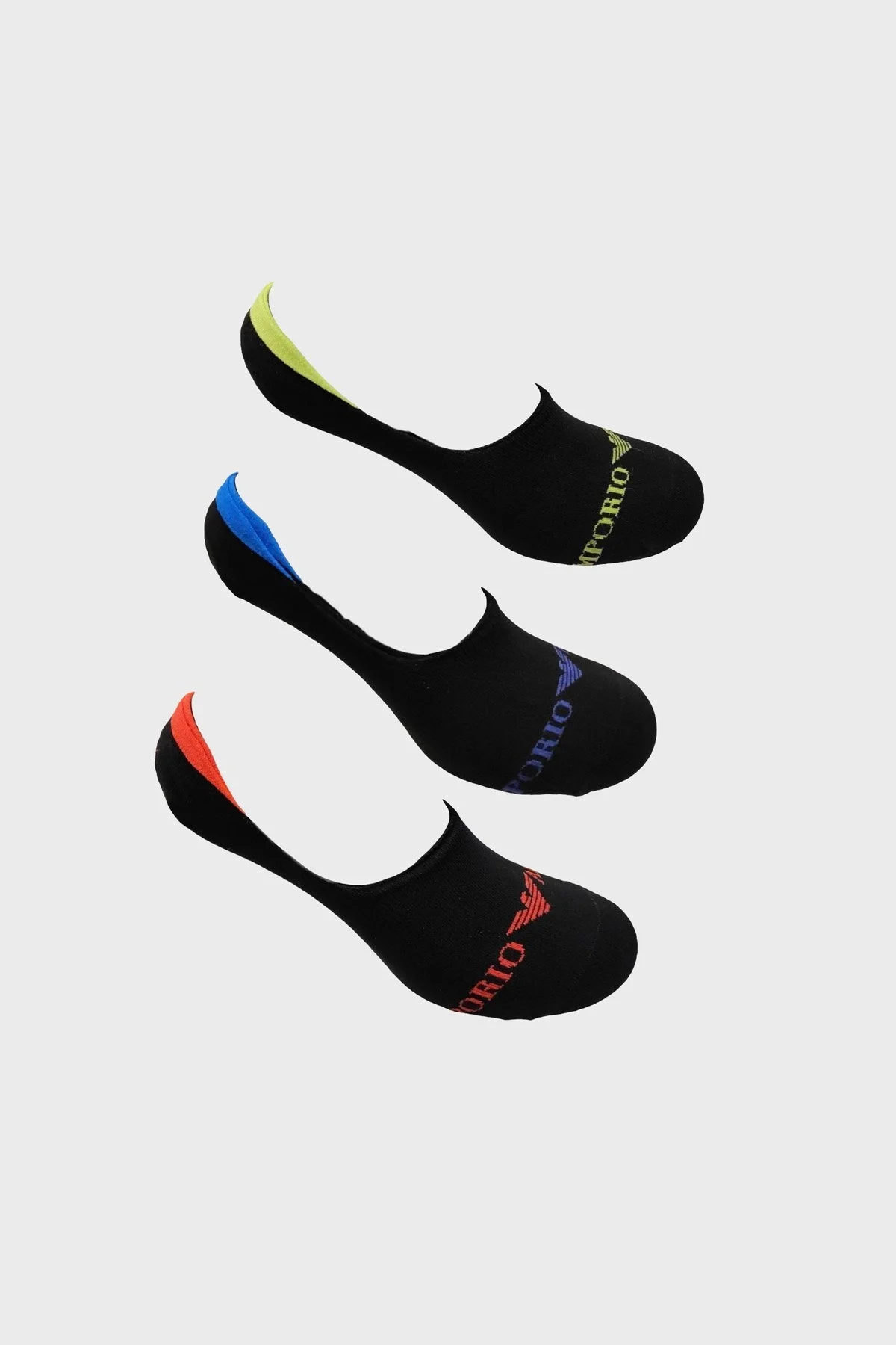 Emporio Armani Pamuklu 3 Erkek Pack Çorap 306229 3R254 73320 SİYAH - 1