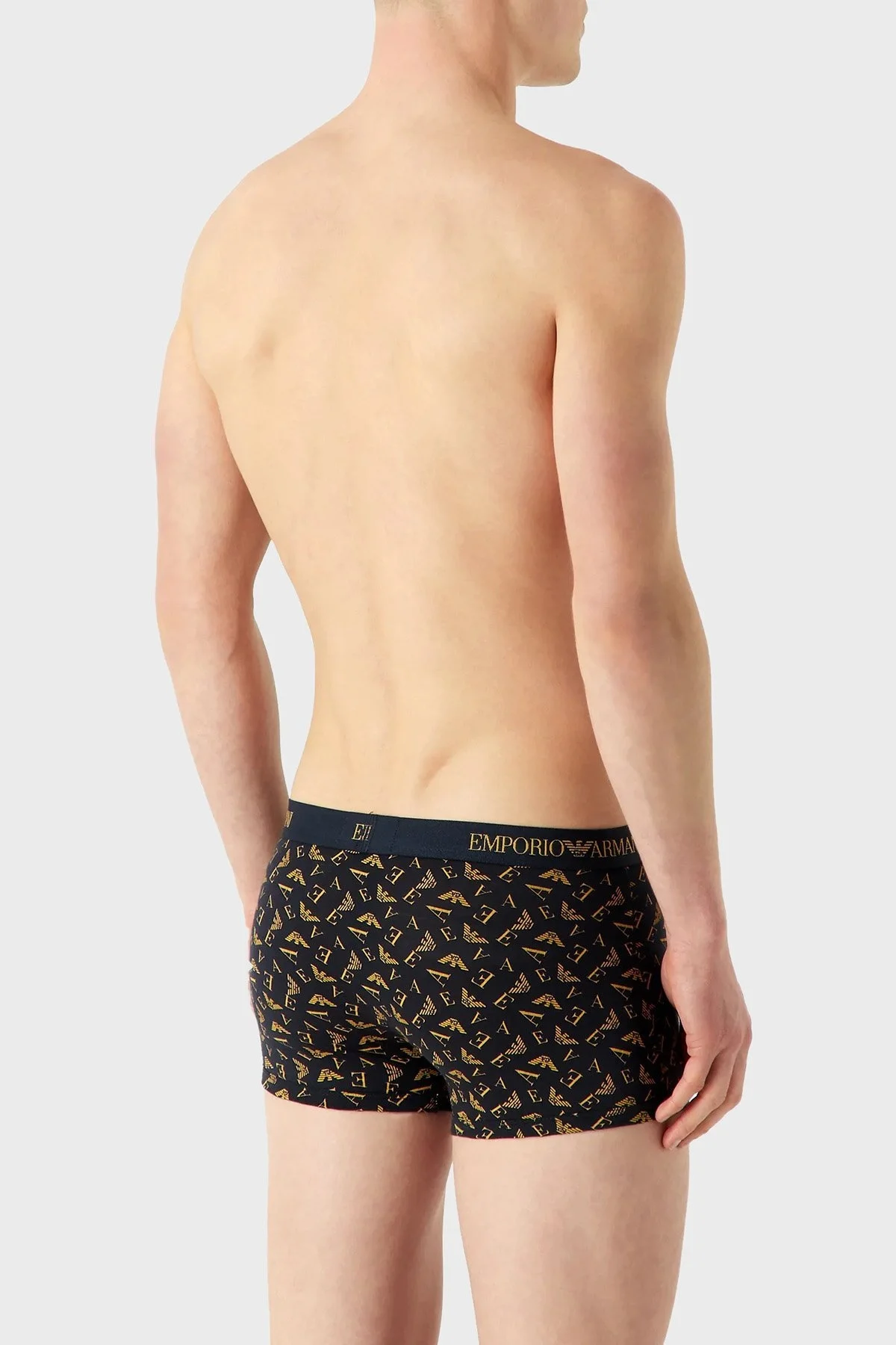 Emporio Armani Pamuklu 3 Pack Erkek Boxer 111625 3F722 22036 Siyah-Lacivert-Camel - 3