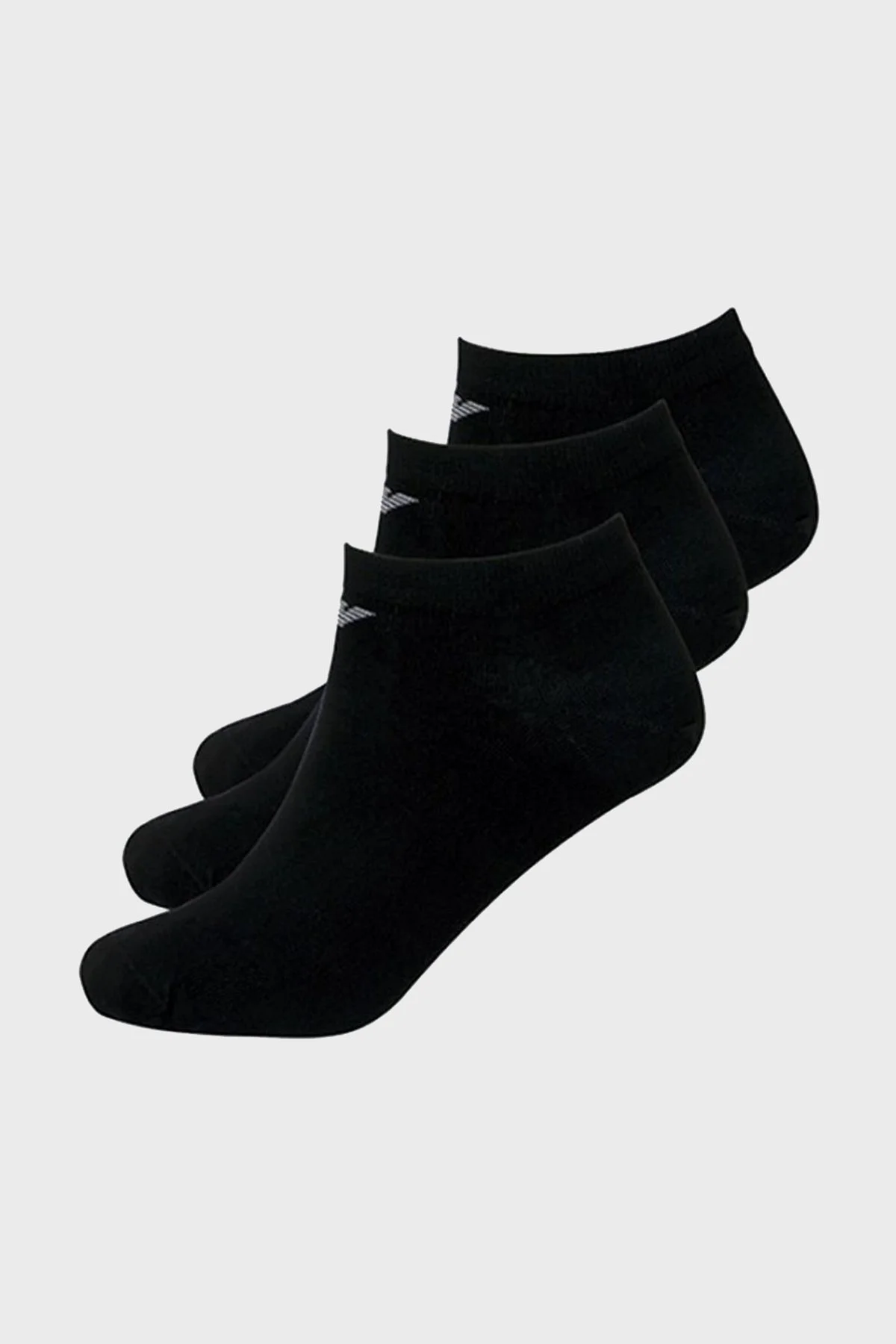 Emporio Armani Pamuklu 3 Pack Erkek Çorap 300038 CC134 00220 SİYAH - 1