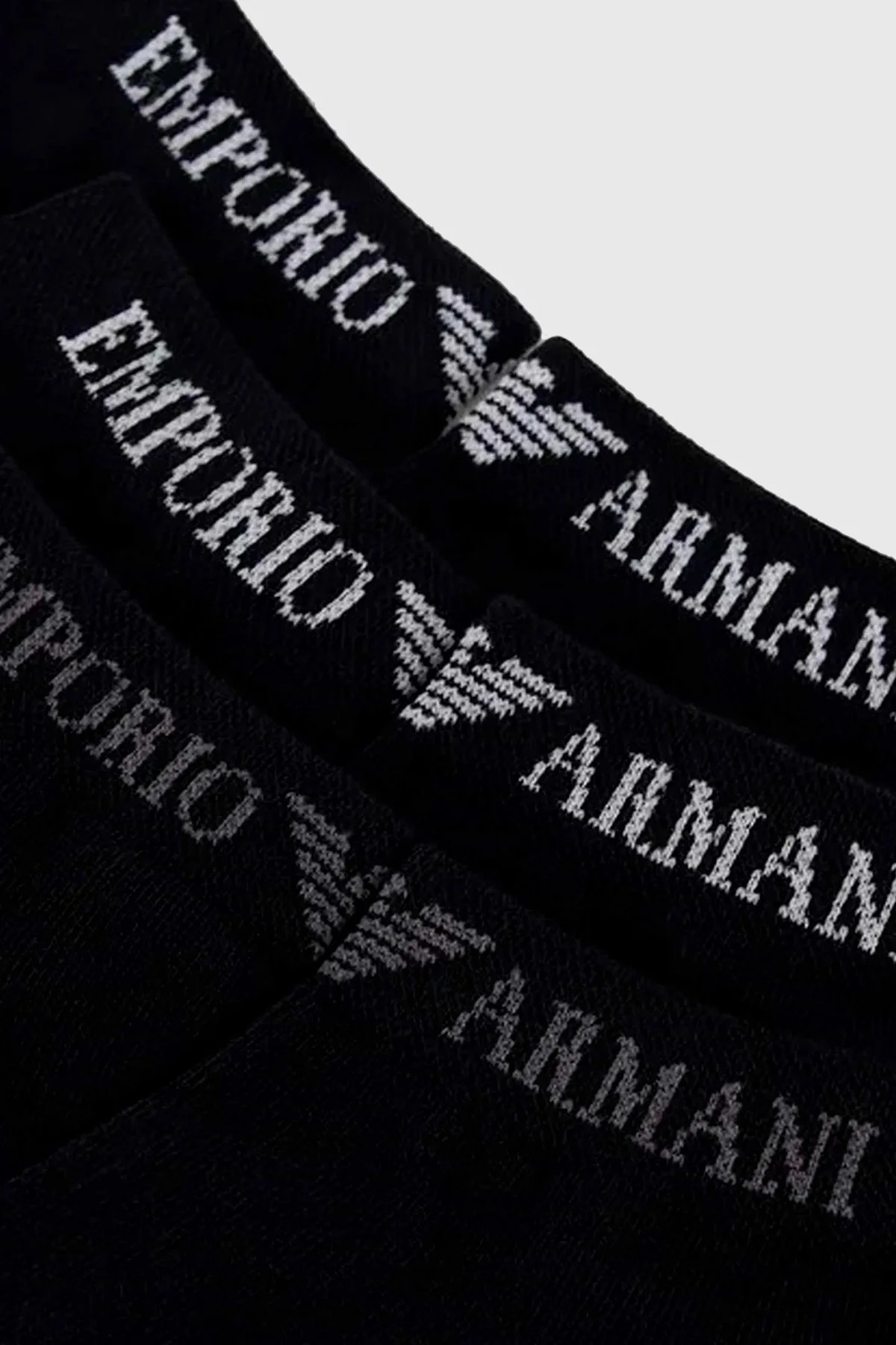 Emporio Armani Pamuklu 3 Pack Erkek Çorap 300048 3F254 29821 SİYAH - 2