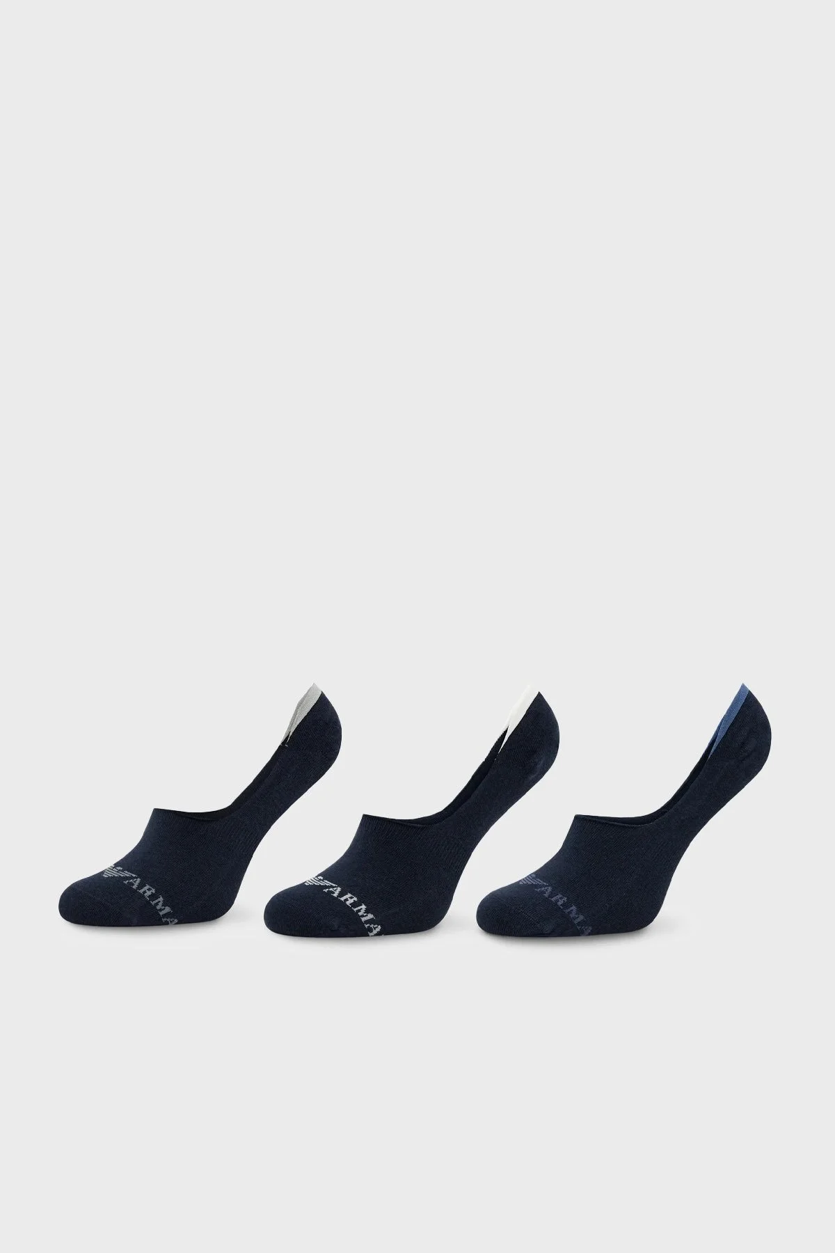 Emporio Armani Pamuklu 3 Pack Erkek Çorap 306229 3R254 64135 LACİVERT - 1