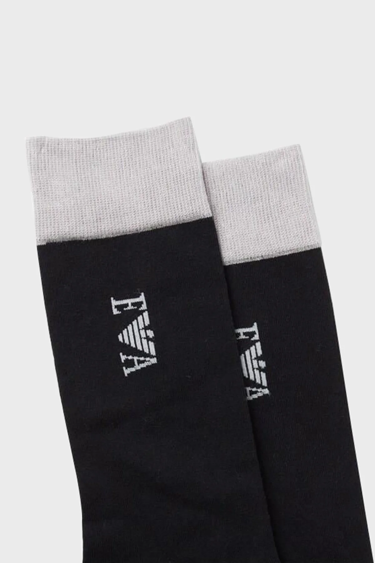 Emporio Armani Pamuklu 3 Pack Uzun Erkek Çorap 302402 3F283 31421 SİYAH - 3