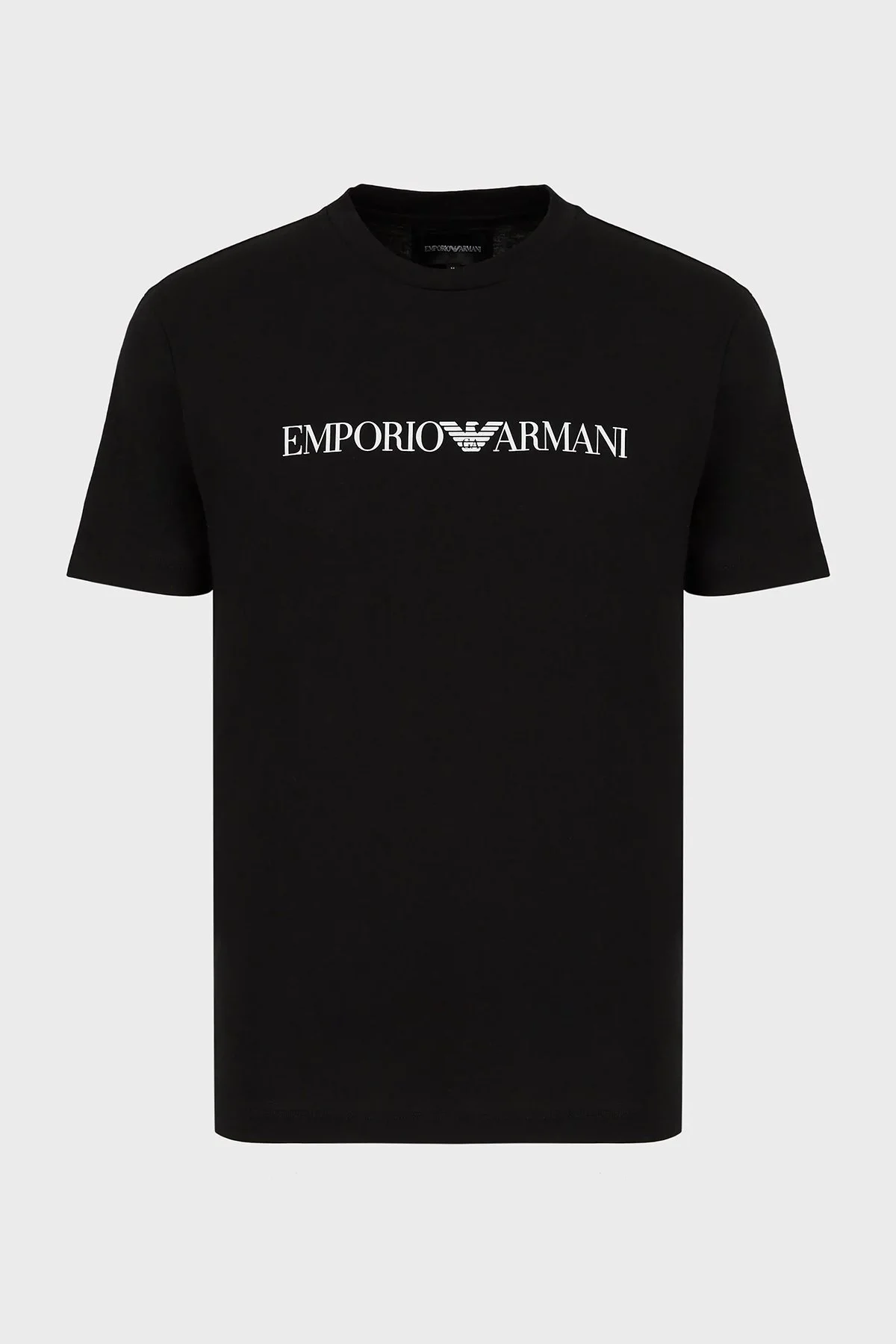 Emporio Armani Pamuklu Baskılı Regular Fit Bisiklet Yaka Erkek T Shirt 8N1TN5 1JPZZ 0021 SİYAH - 4
