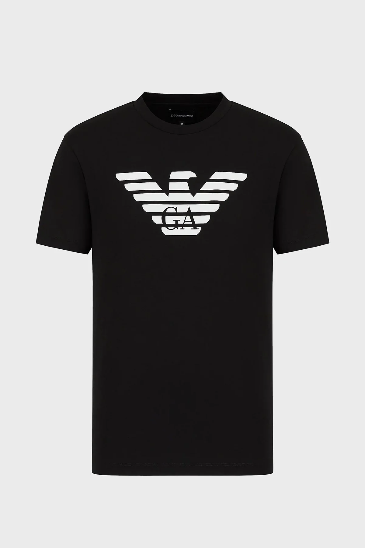 Emporio Armani Pamuklu Baskılı Regular Fit Bisiklet Yaka Erkek T Shirt 8N1TN5 1JPZZ 0022 SİYAH - 4