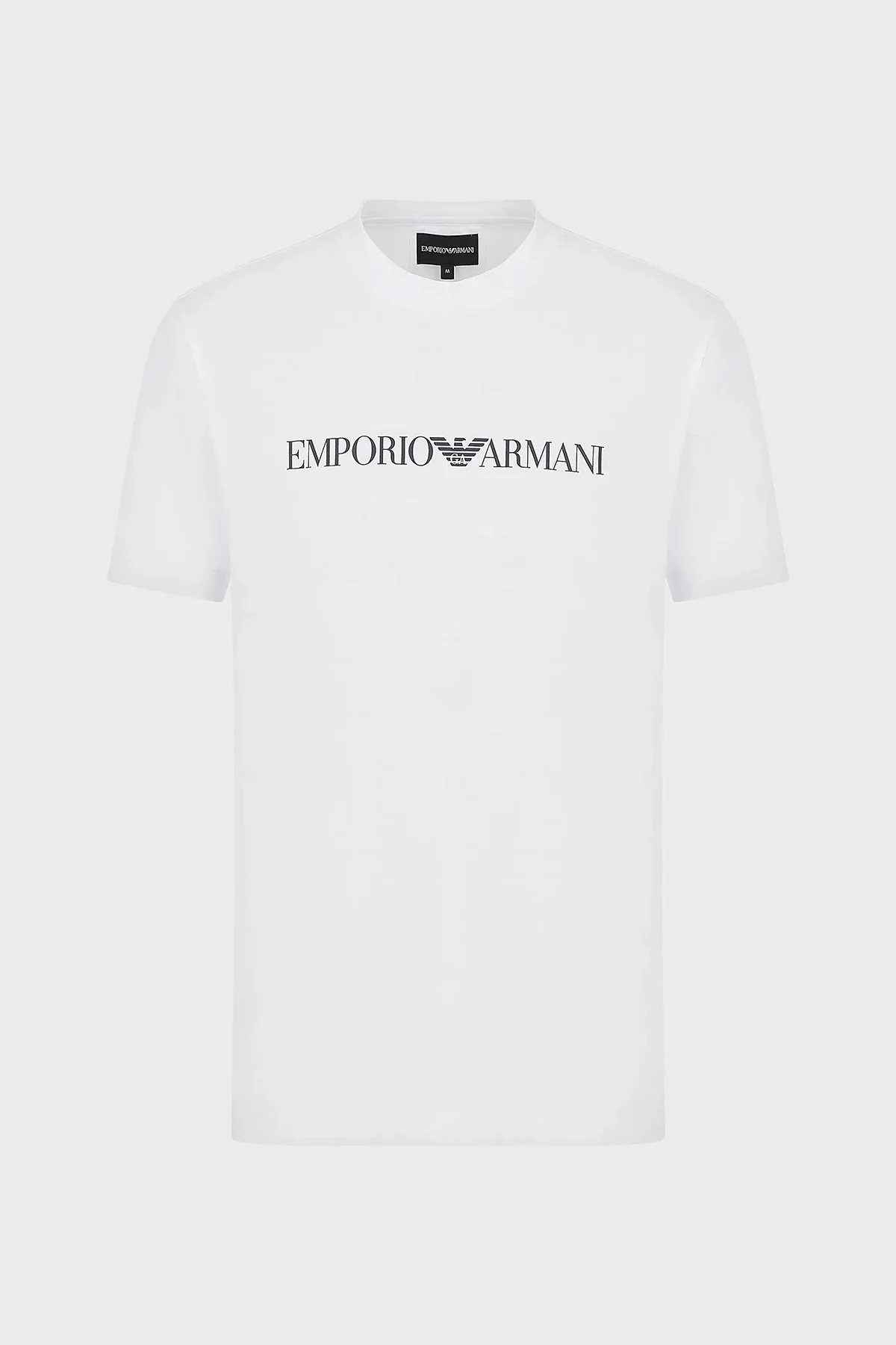 Emporio Armani Pamuklu Baskılı Regular Fit Bisiklet Yaka Erkek T Shirt 8N1TN5 1JPZZ 0146 BEYAZ - 4