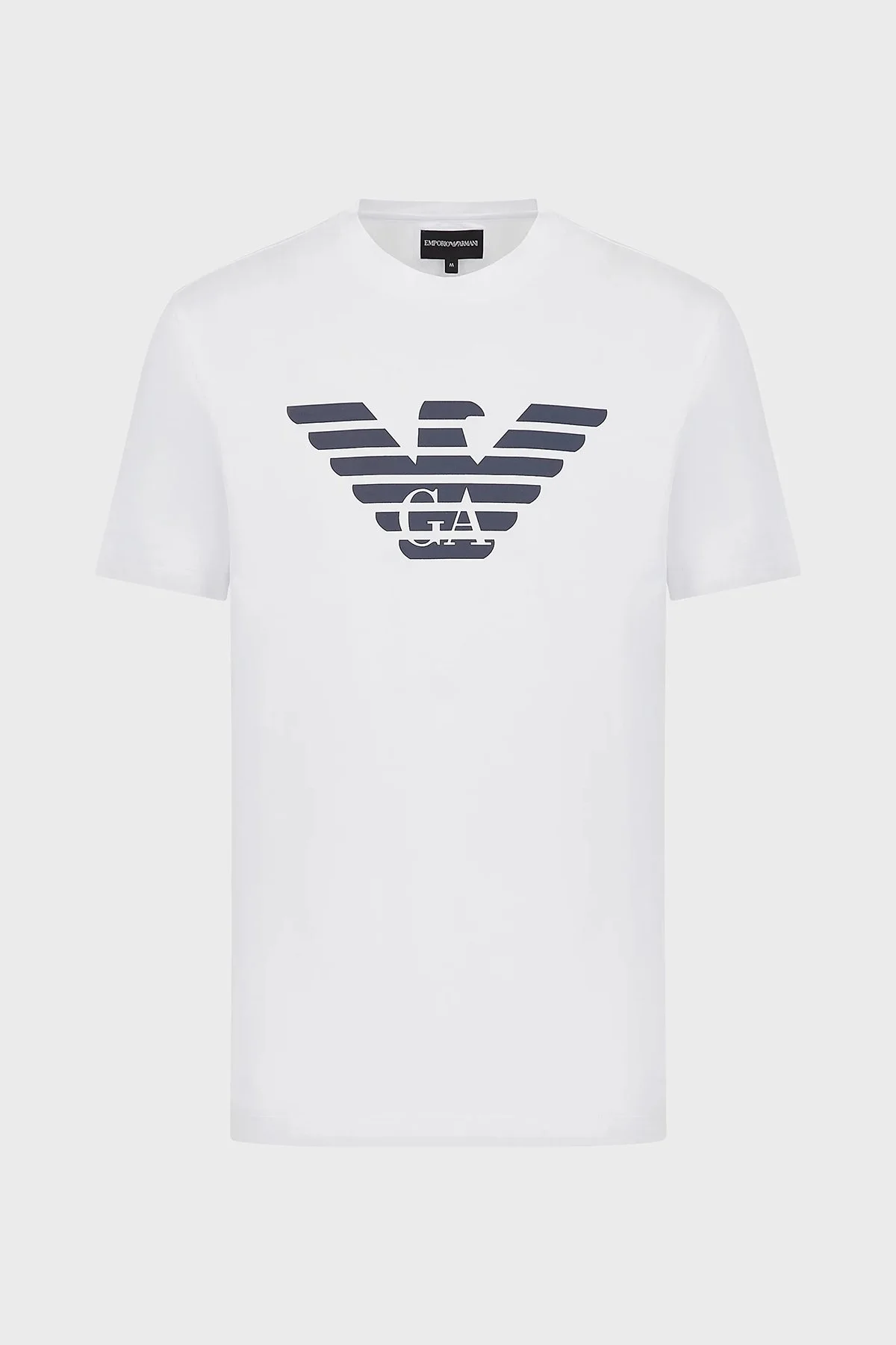 Emporio Armani Pamuklu Baskılı Regular Fit Bisiklet Yaka Erkek T Shirt 8N1TN5 1JPZZ 0147 BEYAZ - 4