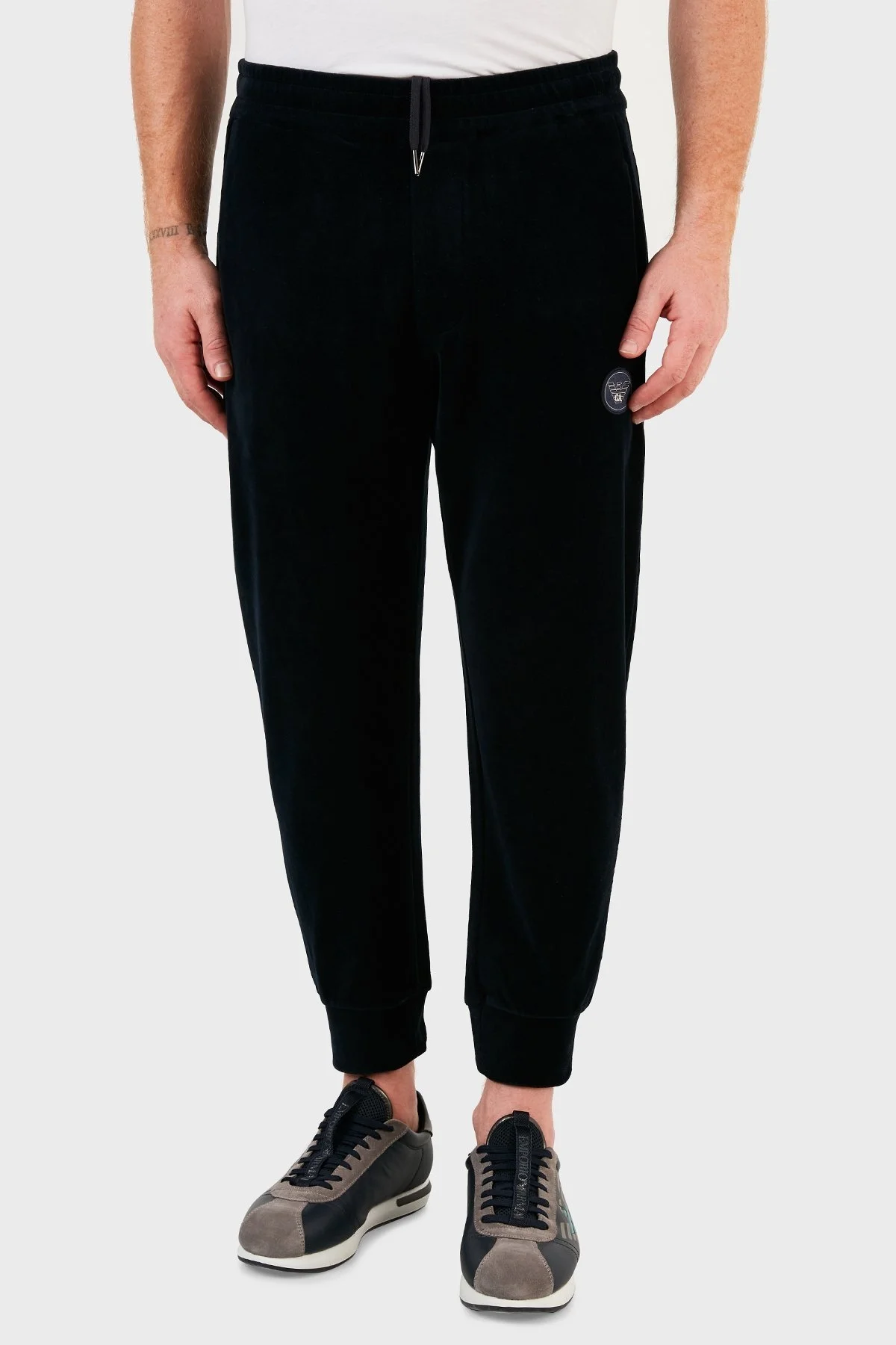 Emporio Armani Pamuklu Belden Bağlamalı Jogger Erkek Pantolon 6K1PA6 1JDPZ 0920 LACİVERT - 2