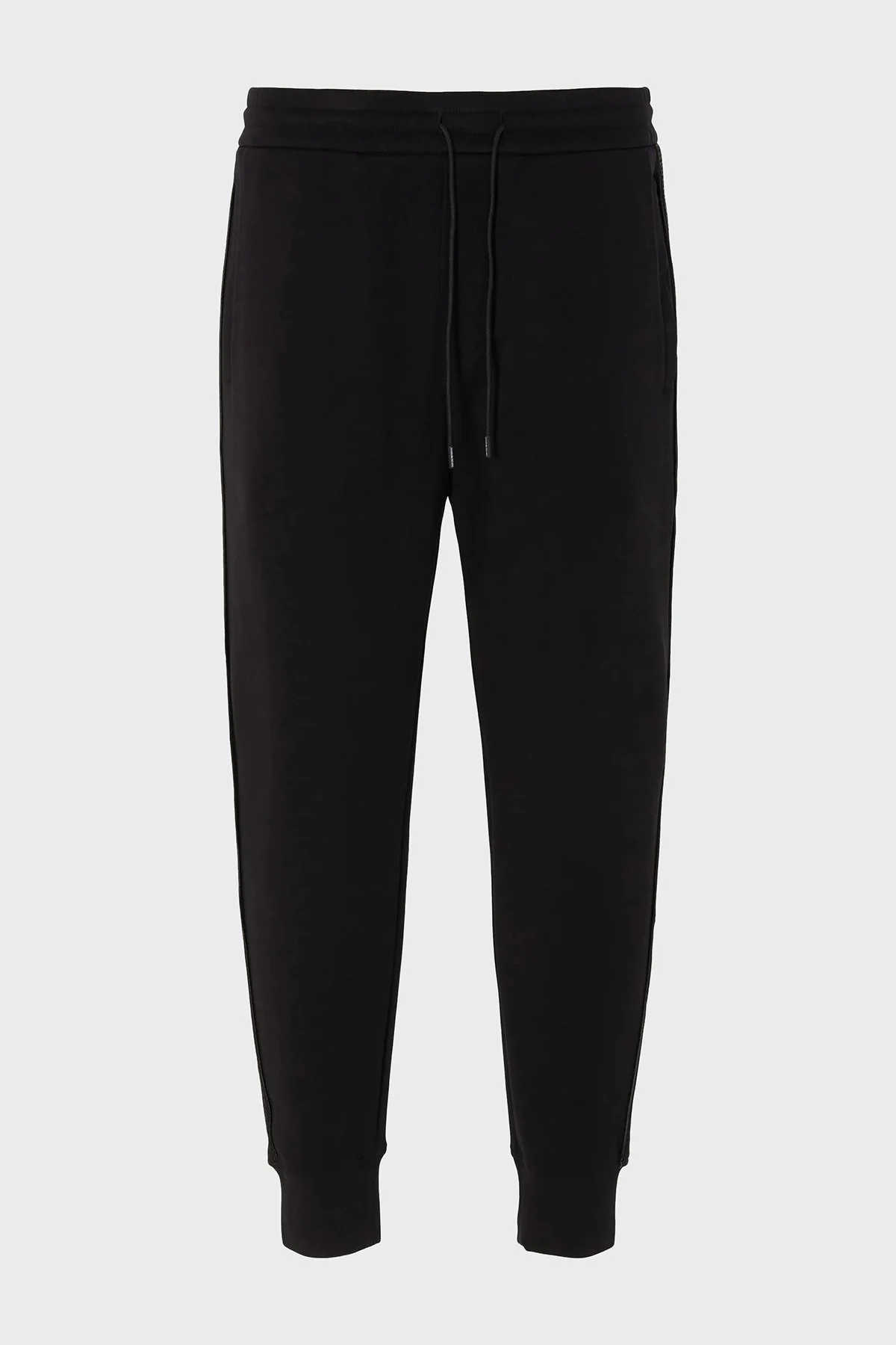 Emporio Armani Pamuklu Belden Bağlamalı Normal Bel Jogger Spor Erkek Pantolon 6R1PQ6 1JHSZ 0999 SİYAH - 5