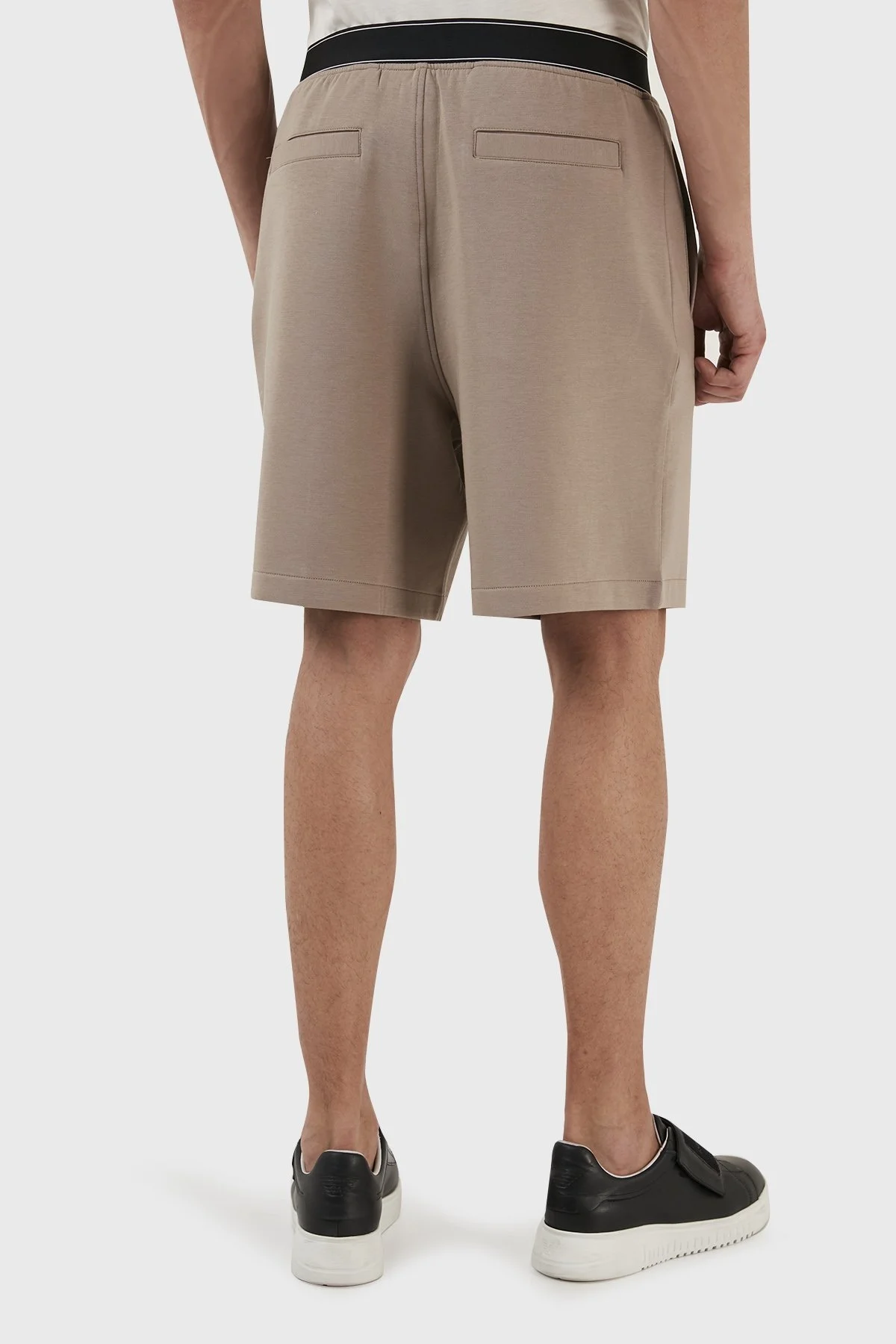 Emporio Armani Pamuklu Belden Bağlamalı Regular Fit Cepli Erkek Bermuda 3R1PZ7 1JHSZ 0144 TOPRAK - 5