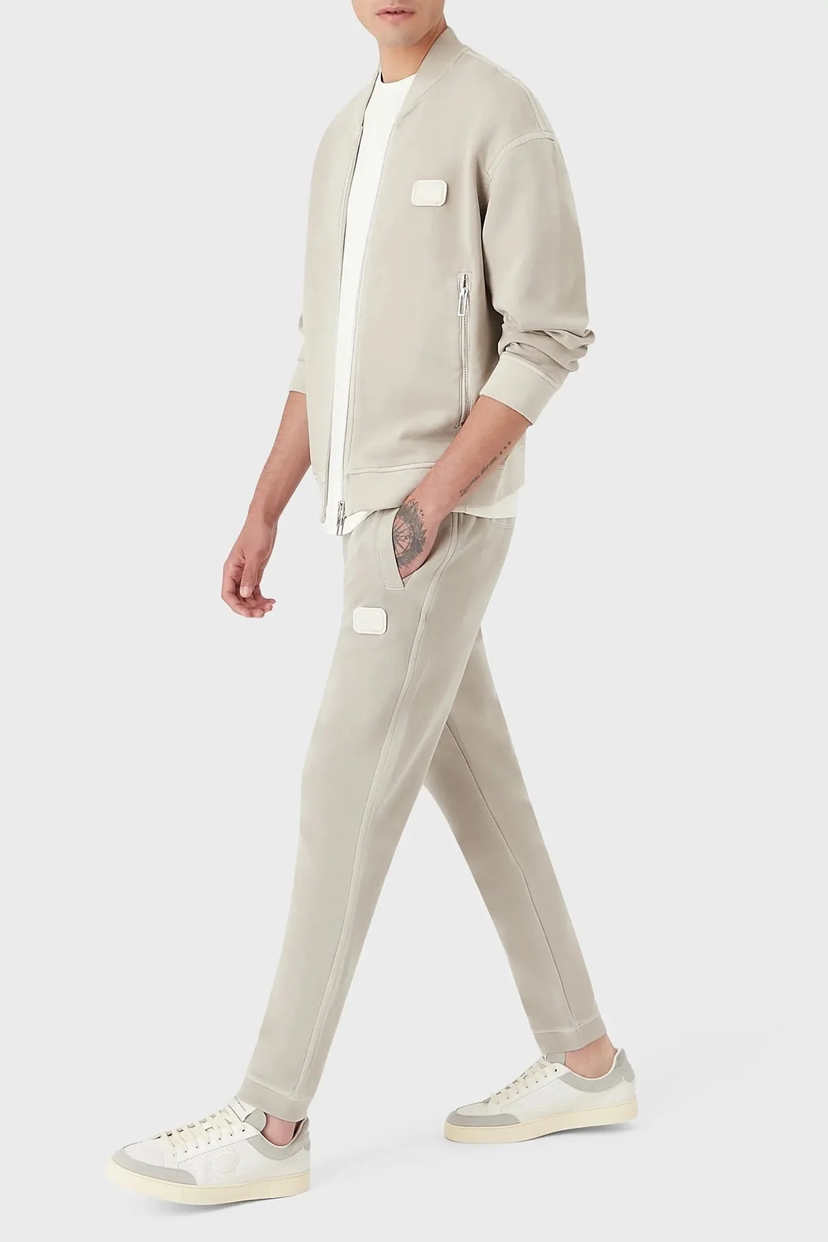 Emporio Armani Pamuklu Belden Bağlamalı Slim Fit Cepli Jogger Erkek Pantolon 6L1P81 1JHSZ 0135 AÇIK BEJ - 2