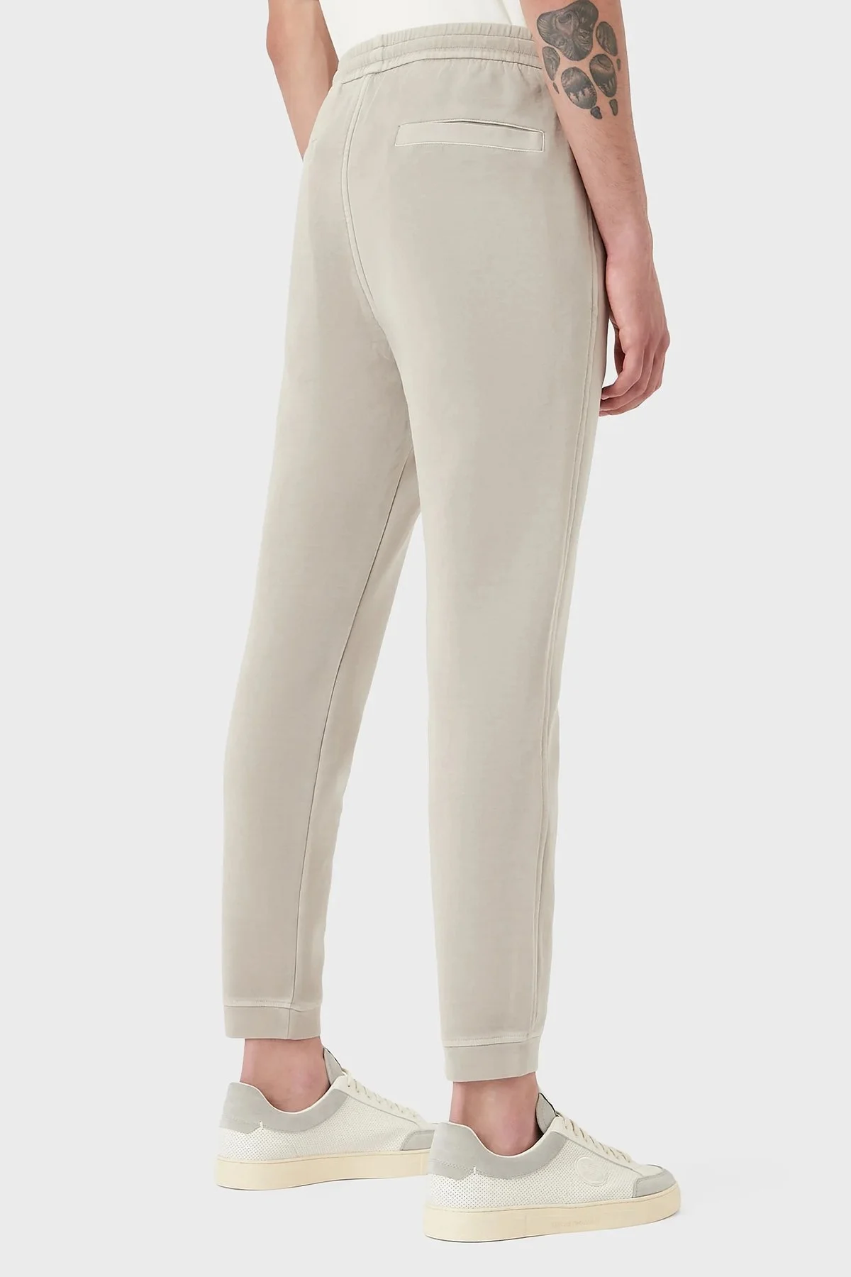 Emporio Armani Pamuklu Belden Bağlamalı Slim Fit Cepli Jogger Erkek Pantolon 6L1P81 1JHSZ 0135 AÇIK BEJ - 3