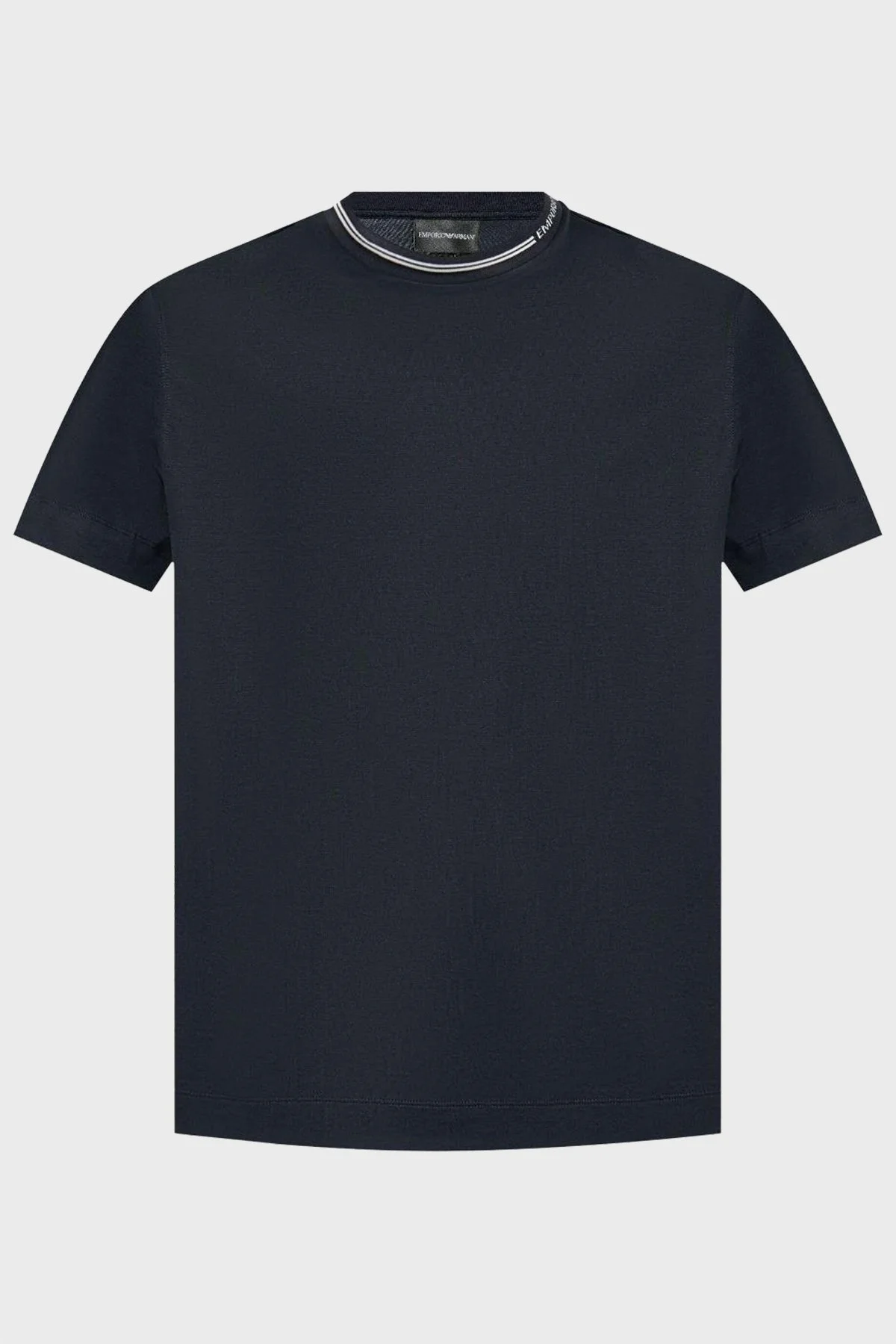 Emporio Armani Pamuklu Bisiklet Yaka Erkek T Shirt 6D1T95 1JOSZ 0920 LACİVERT - 4