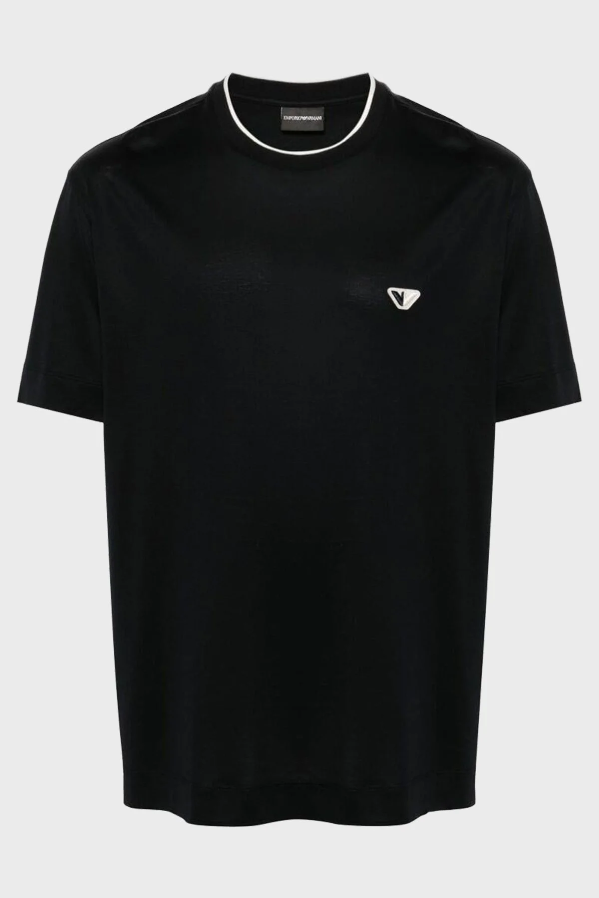Emporio Armani Pamuklu Bisiklet Yaka Erkek T Shirt 6D1T99 1JOSZ 0999 SİYAH - 5