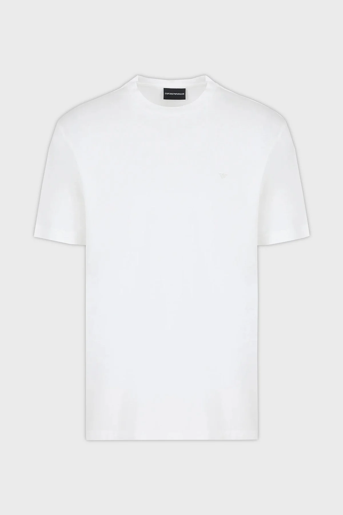 Emporio Armani Pamuklu Bisiklet Yaka Logolu Regular Fit Erkek T Shirt 6R1T69 1JUVZ 0101 BEYAZ - 4