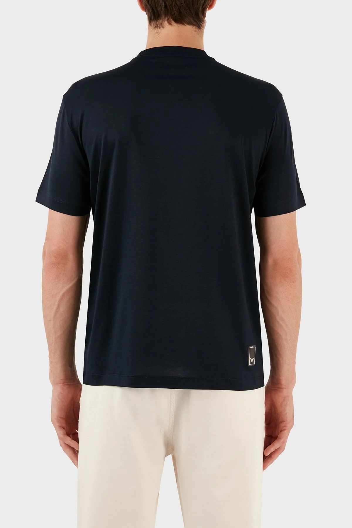 Emporio Armani Pamuklu Bisiklet Yaka Logolu Regular Fit Erkek T Shirt 6R1T69 1JUVZ 09B3 LACİVERT - 2