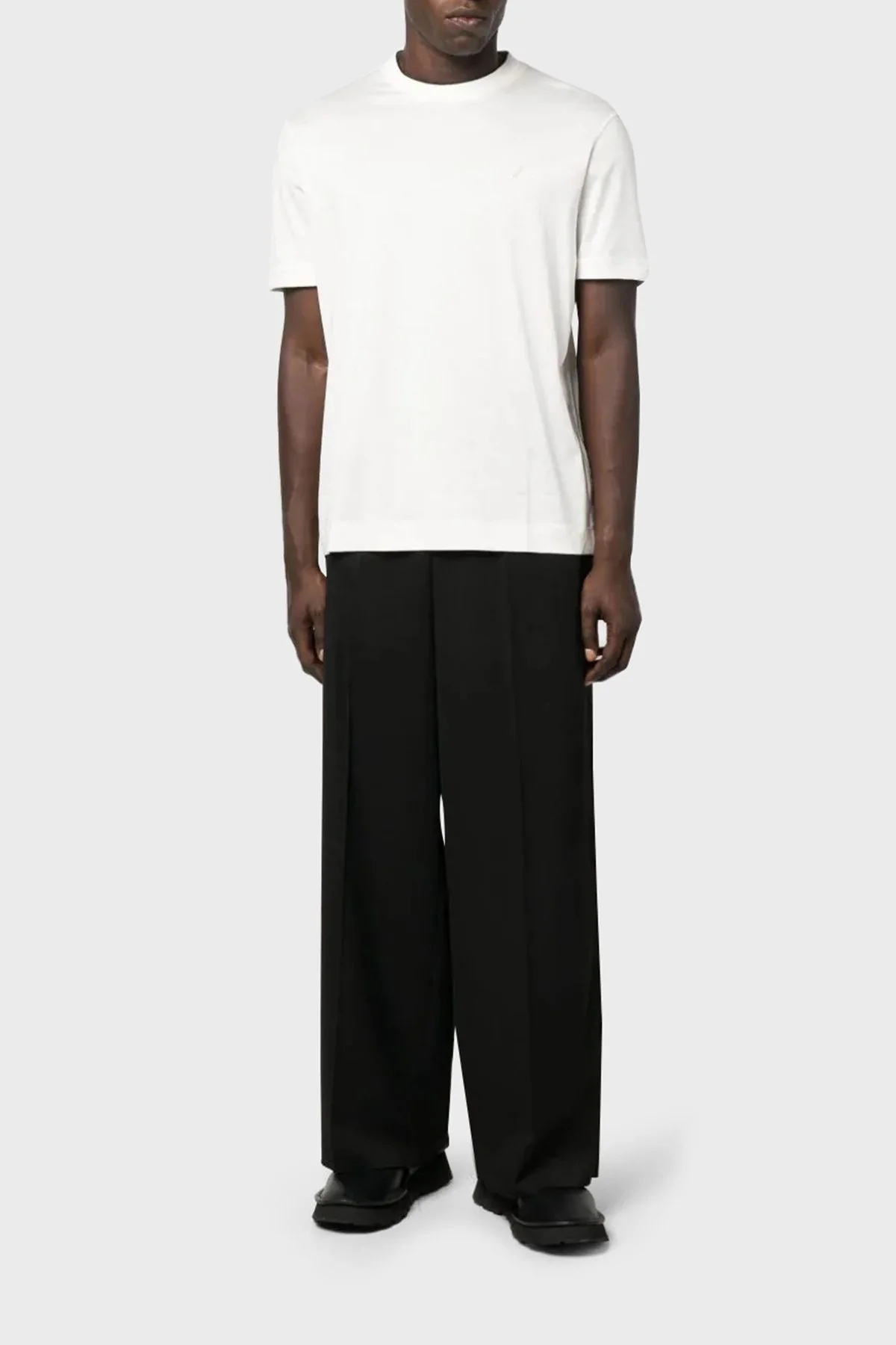 Emporio Armani Pamuklu Bisiklet Yaka Logolu Regular Fit Erkek T Shirt 6R1T87 1JUVZ 01L3 BEYAZ - 2