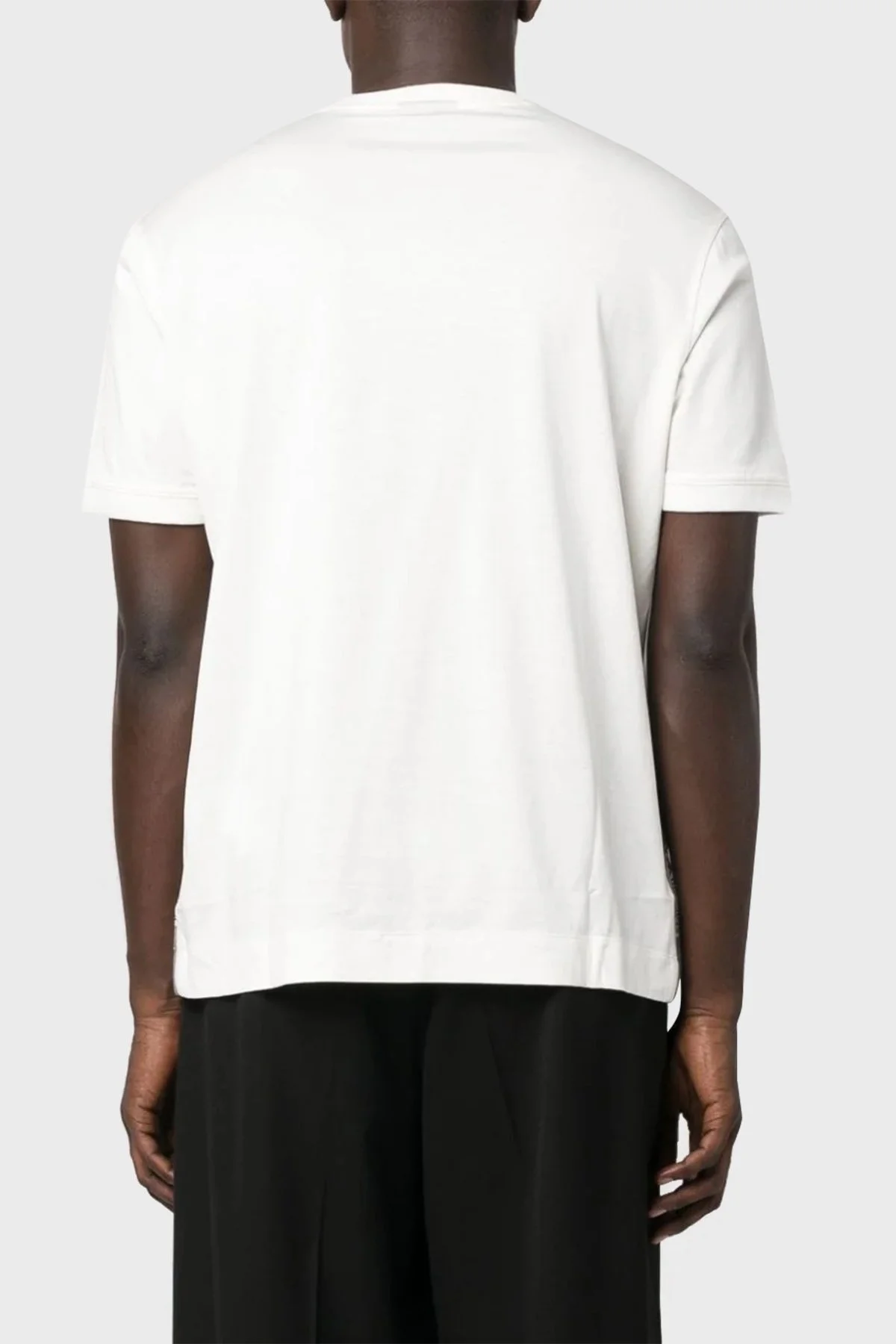 Emporio Armani Pamuklu Bisiklet Yaka Logolu Regular Fit Erkek T Shirt 6R1T87 1JUVZ 01L3 BEYAZ - 3
