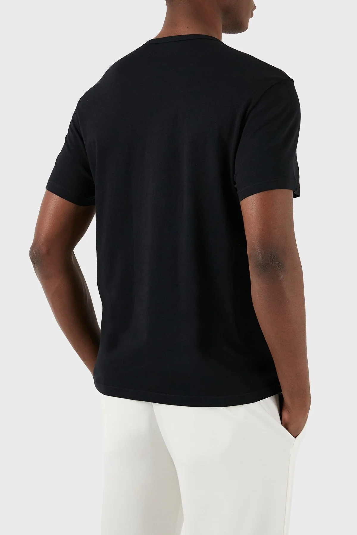 Emporio Armani Pamuklu Bisiklet Yaka Regular Fit 2 Pack Erkek T Shirt 111267 3F722 23820 SİYAH - 2
