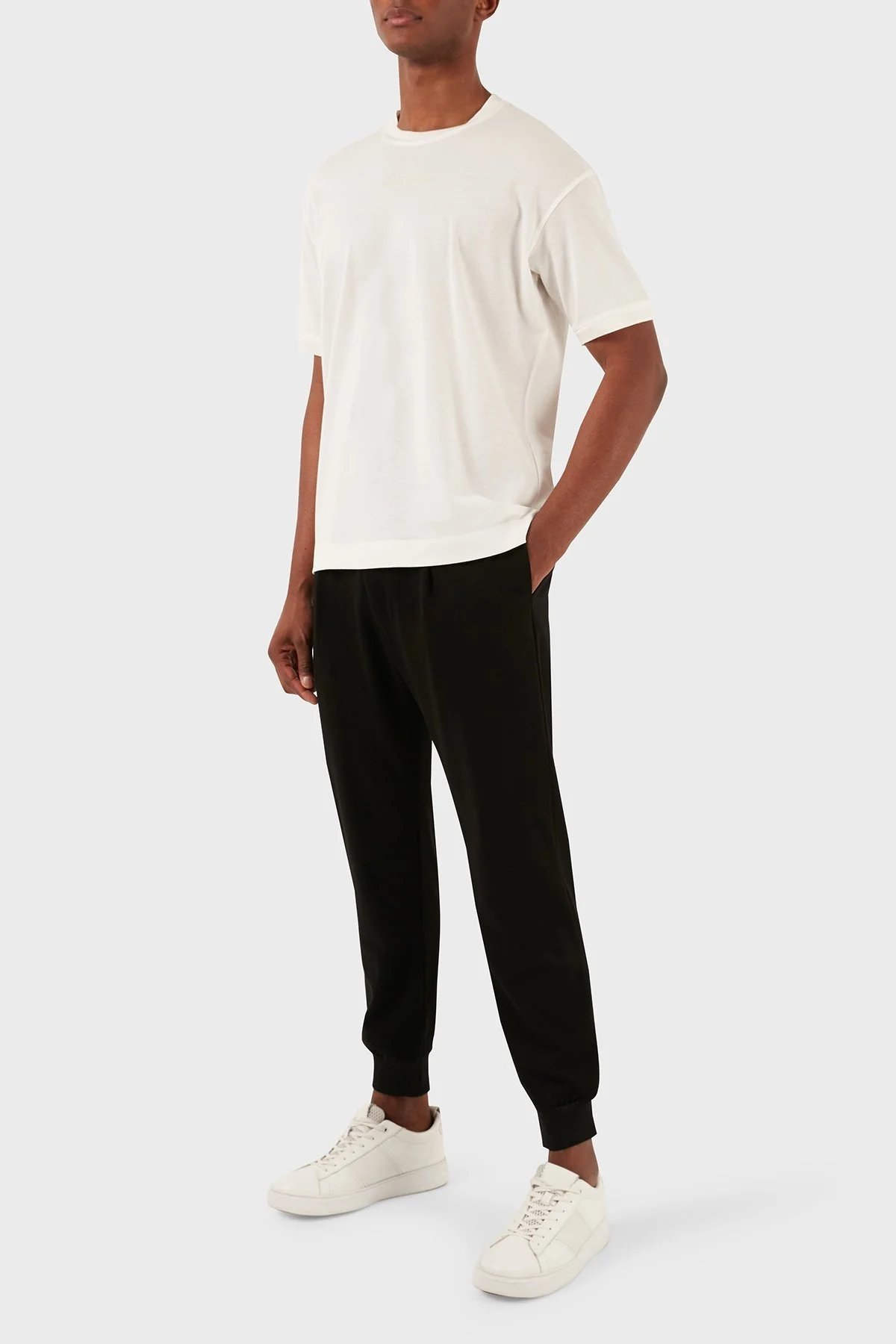 Emporio Armani Pamuklu Bisiklet Yaka Regular Fit Erkek T Shirt 3D1TC8 1JTKZ 0101 BEYAZ - 2