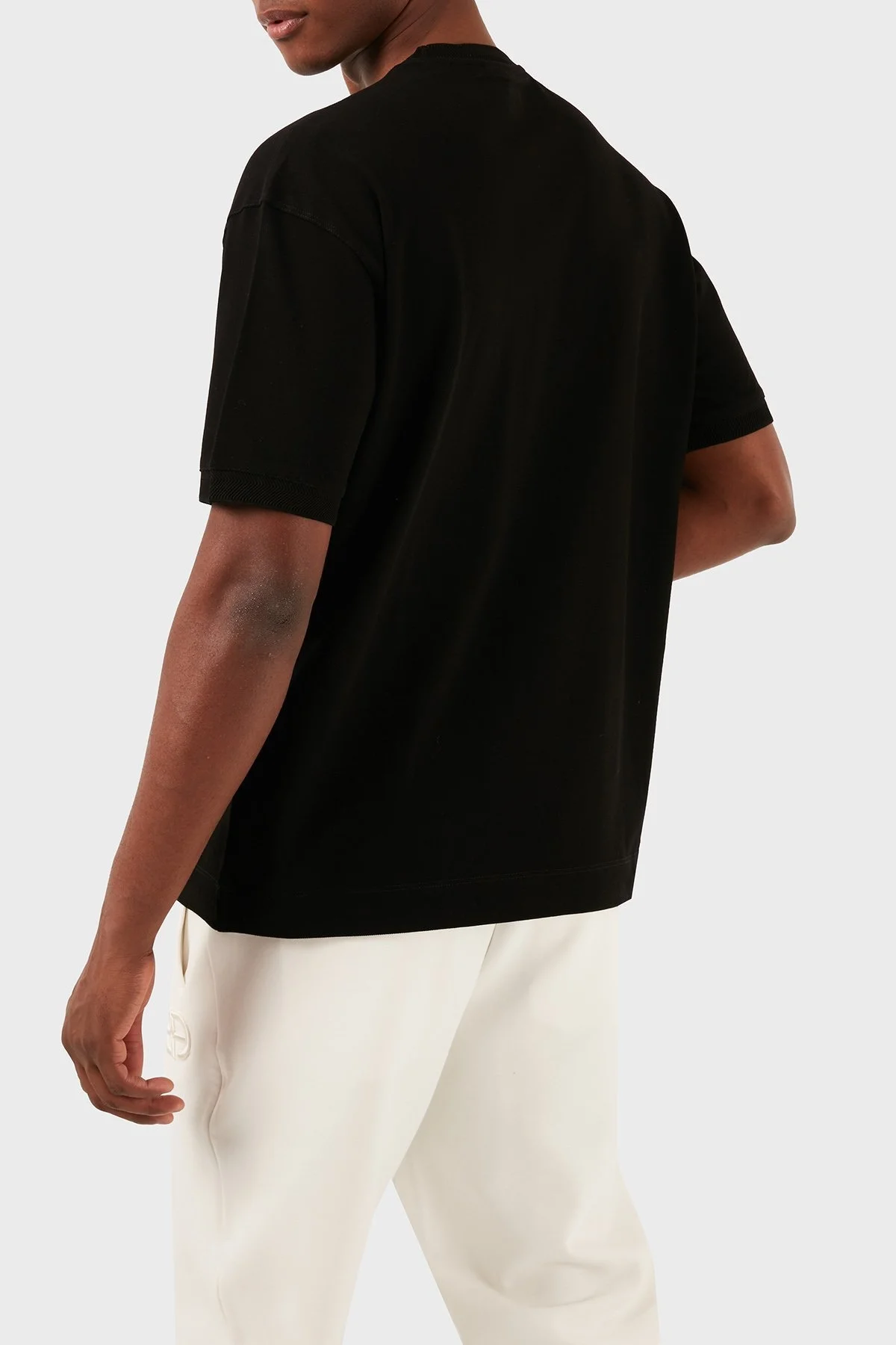 Emporio Armani Pamuklu Bisiklet Yaka Regular Fit Erkek T Shirt 3D1TC8 1JTKZ 0999 SİYAH - 3