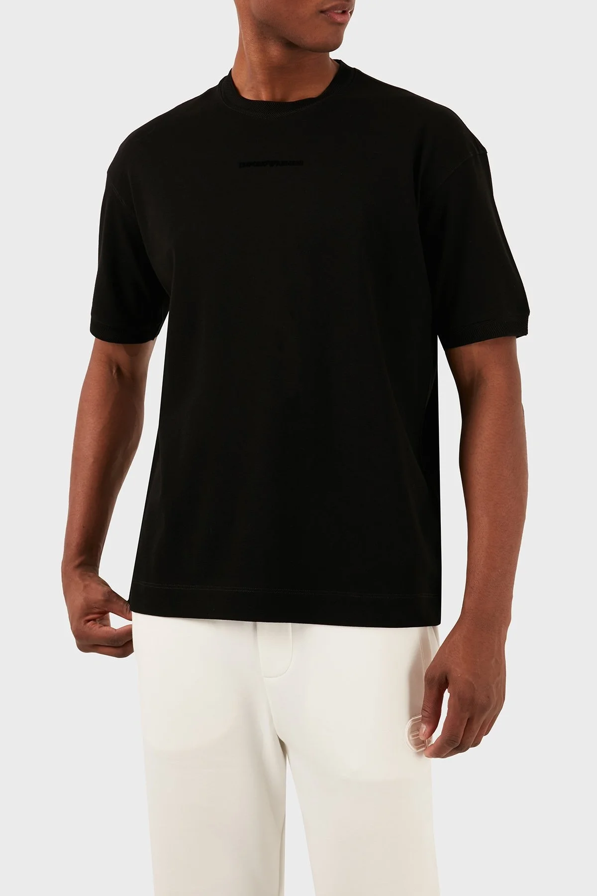 Emporio Armani Pamuklu Bisiklet Yaka Regular Fit Erkek T Shirt 3D1TC8 1JTKZ 0999 SİYAH - 6