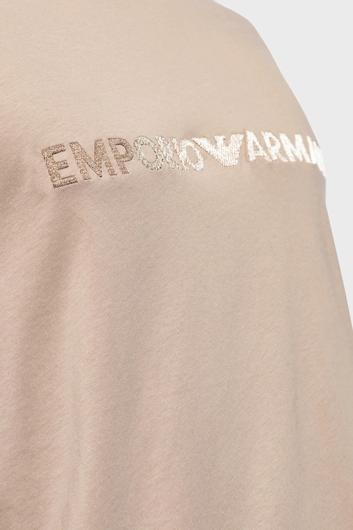 Emporio Armani Pamuklu Bisiklet Yaka Regular Fit Erkek T Shirt 3D1TG3 1JPZZ 06G7 BEJ - 4