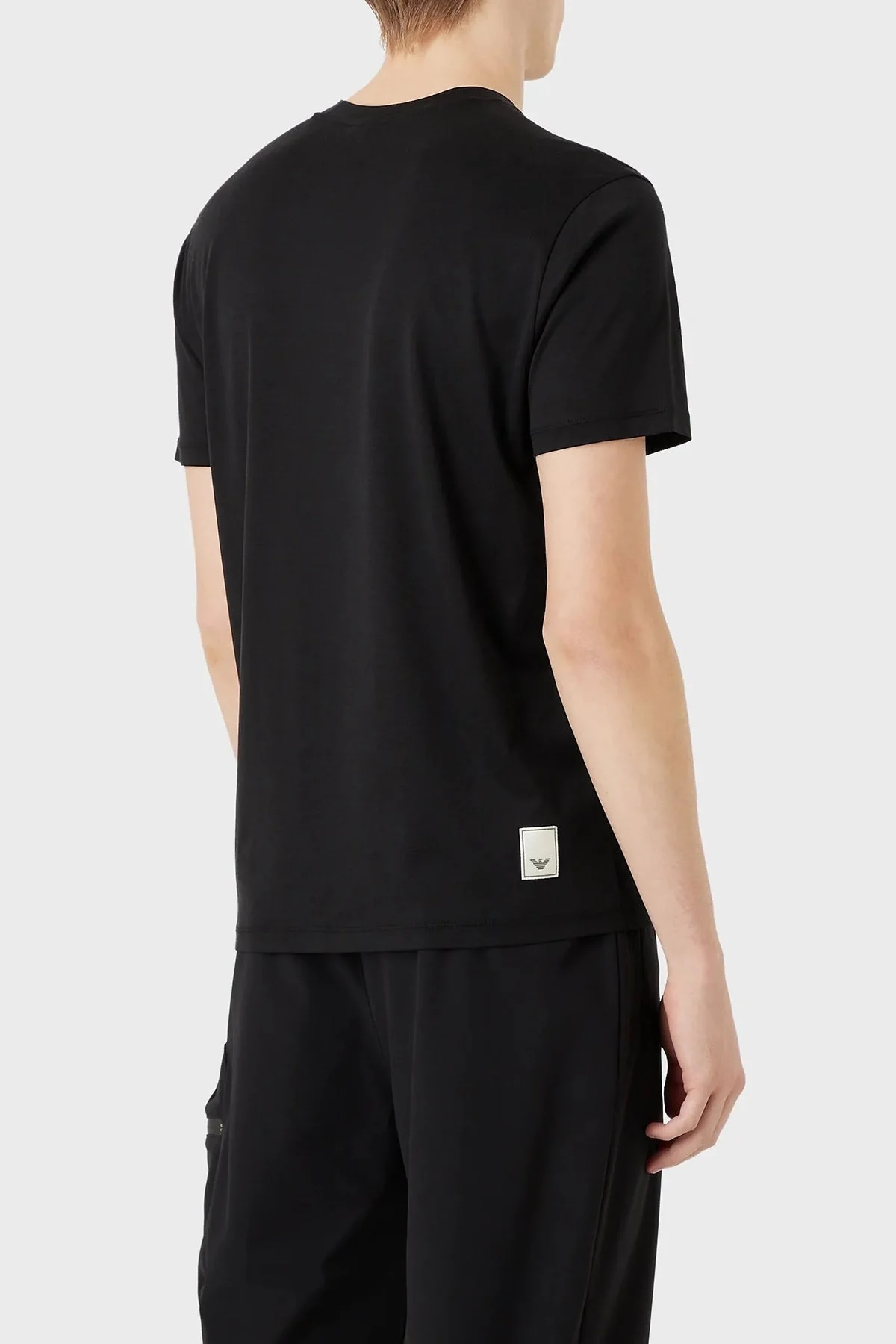 Emporio Armani Pamuklu Bisiklet Yaka Regular Fit Erkek T Shirt 3R1TT0 1JUVZ 0999 SİYAH - 2