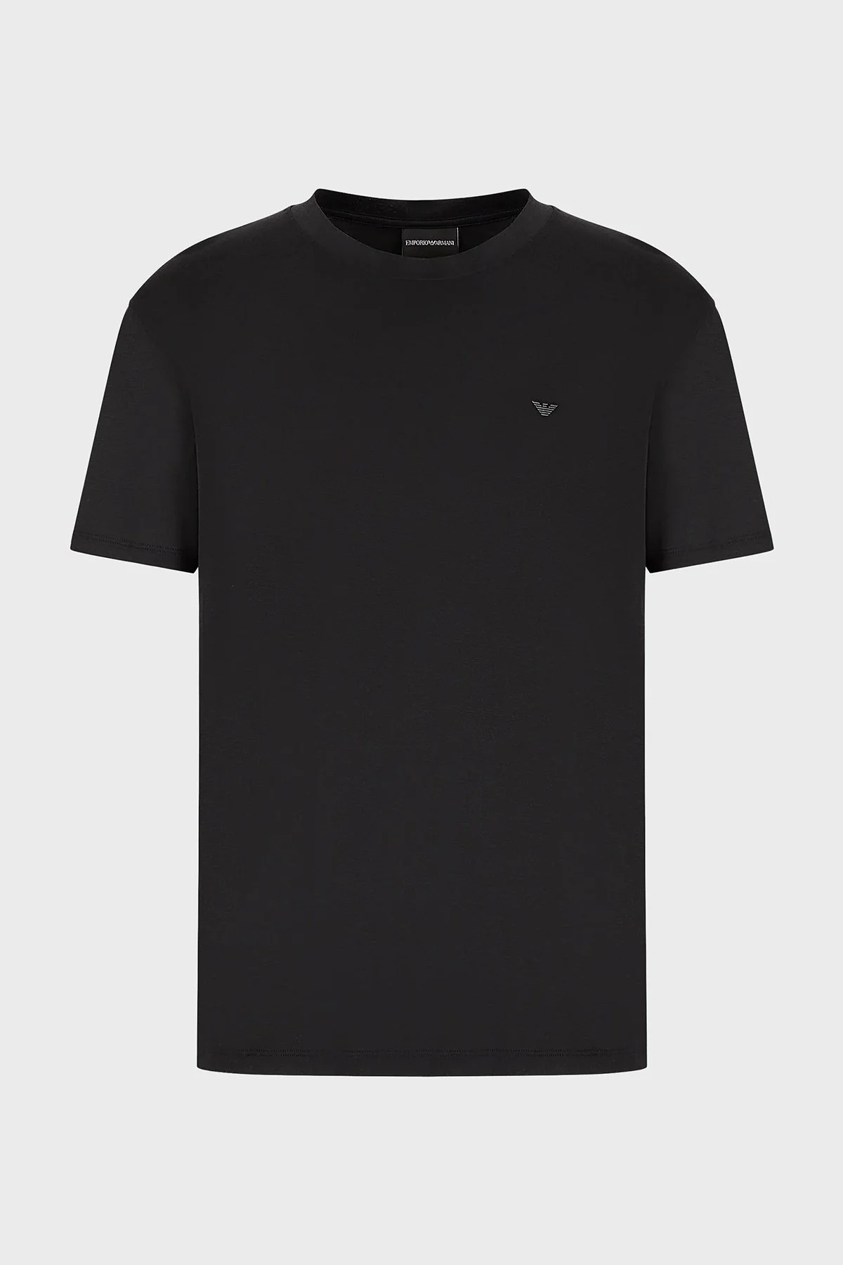 Emporio Armani Pamuklu Bisiklet Yaka Regular Fit Erkek T Shirt 3R1TT0 1JUVZ 0999 SİYAH - 4