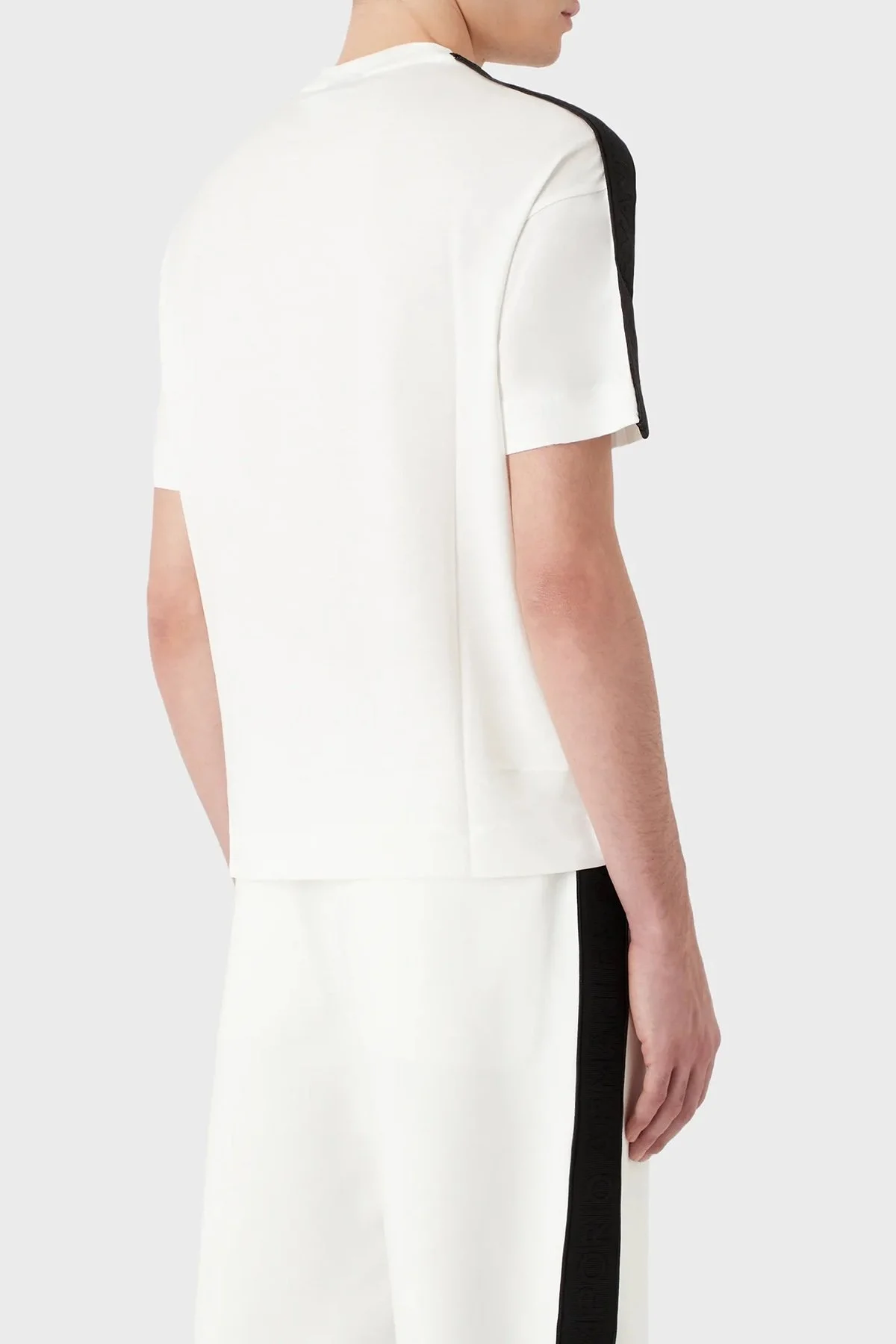 Emporio Armani Pamuklu Bisiklet Yaka Relaxed Fit Erkek T Shirt 3R1TBB 1JUVZ 0101 BEYAZ - 3