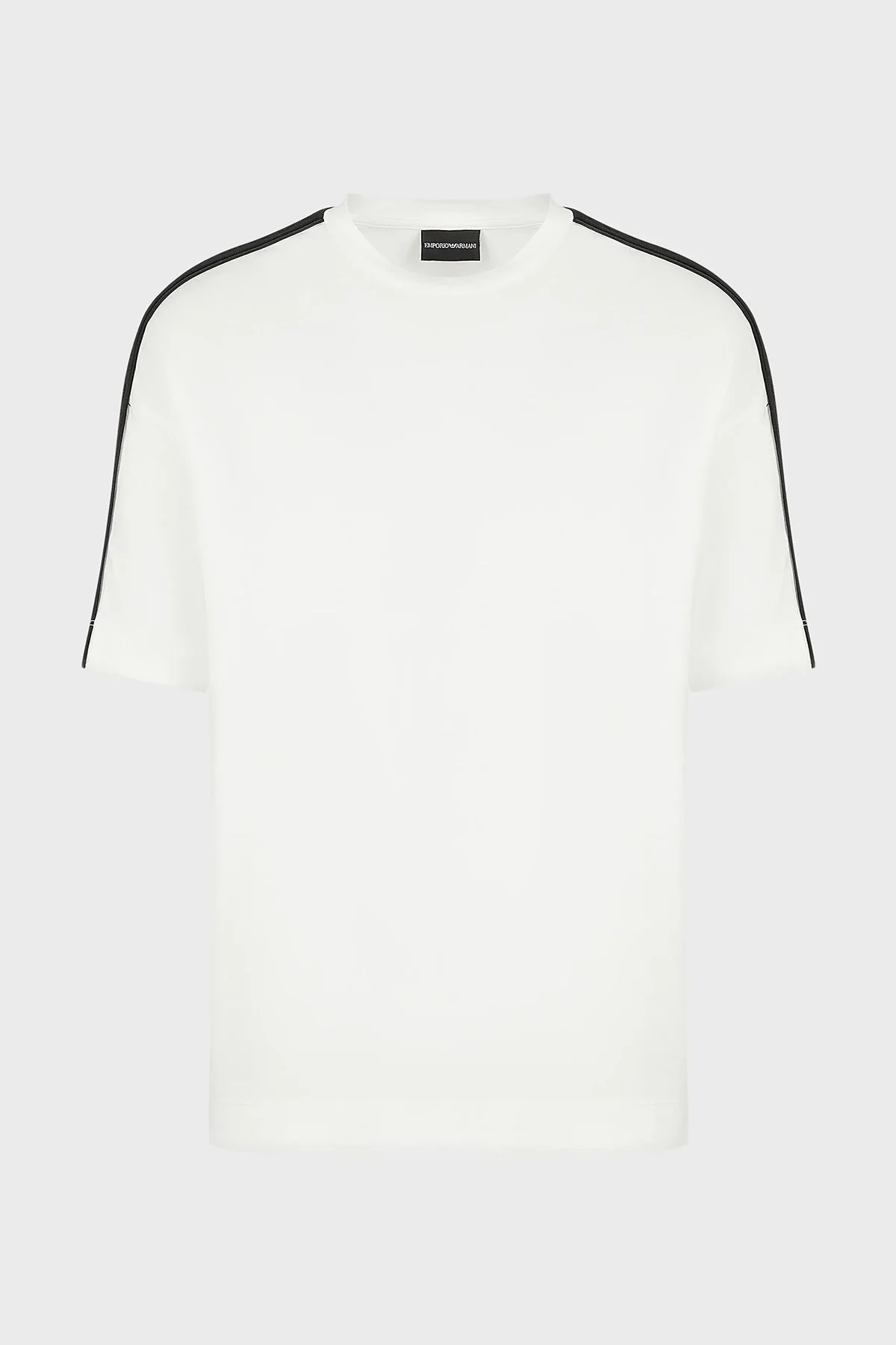 Emporio Armani Pamuklu Bisiklet Yaka Relaxed Fit Erkek T Shirt 3R1TBB 1JUVZ 0101 BEYAZ - 4