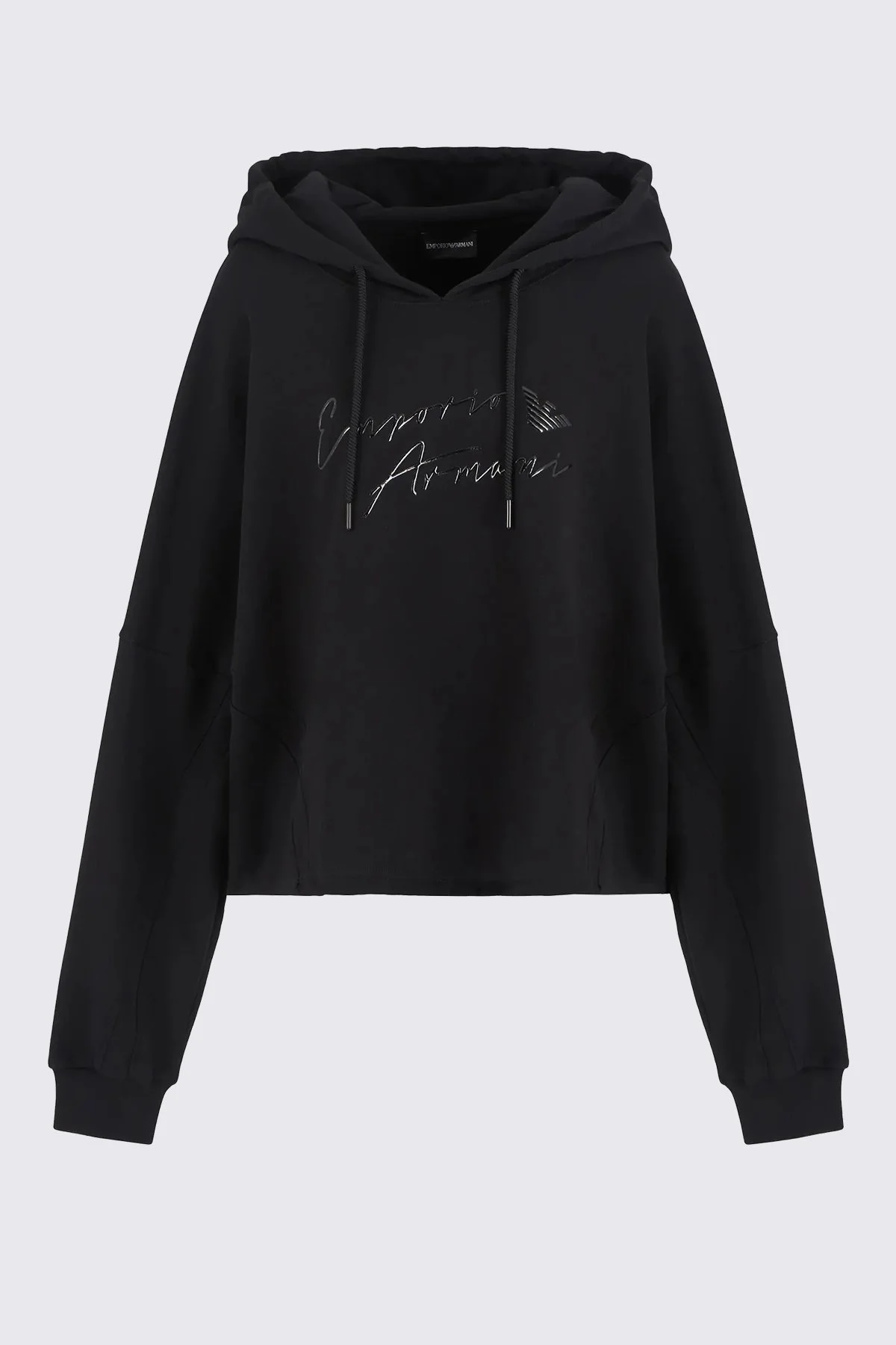 Emporio Armani Pamuklu Boyfrend Fit Bayan Sweat 6D2M7F 2J49Z 0999 SİYAH - 10