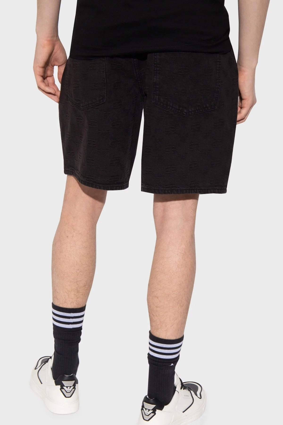 Emporio Armani Pamuklu Cepli Erkek Bermuda 3L1PS1 1DJSZ 0005 SİYAH - 3