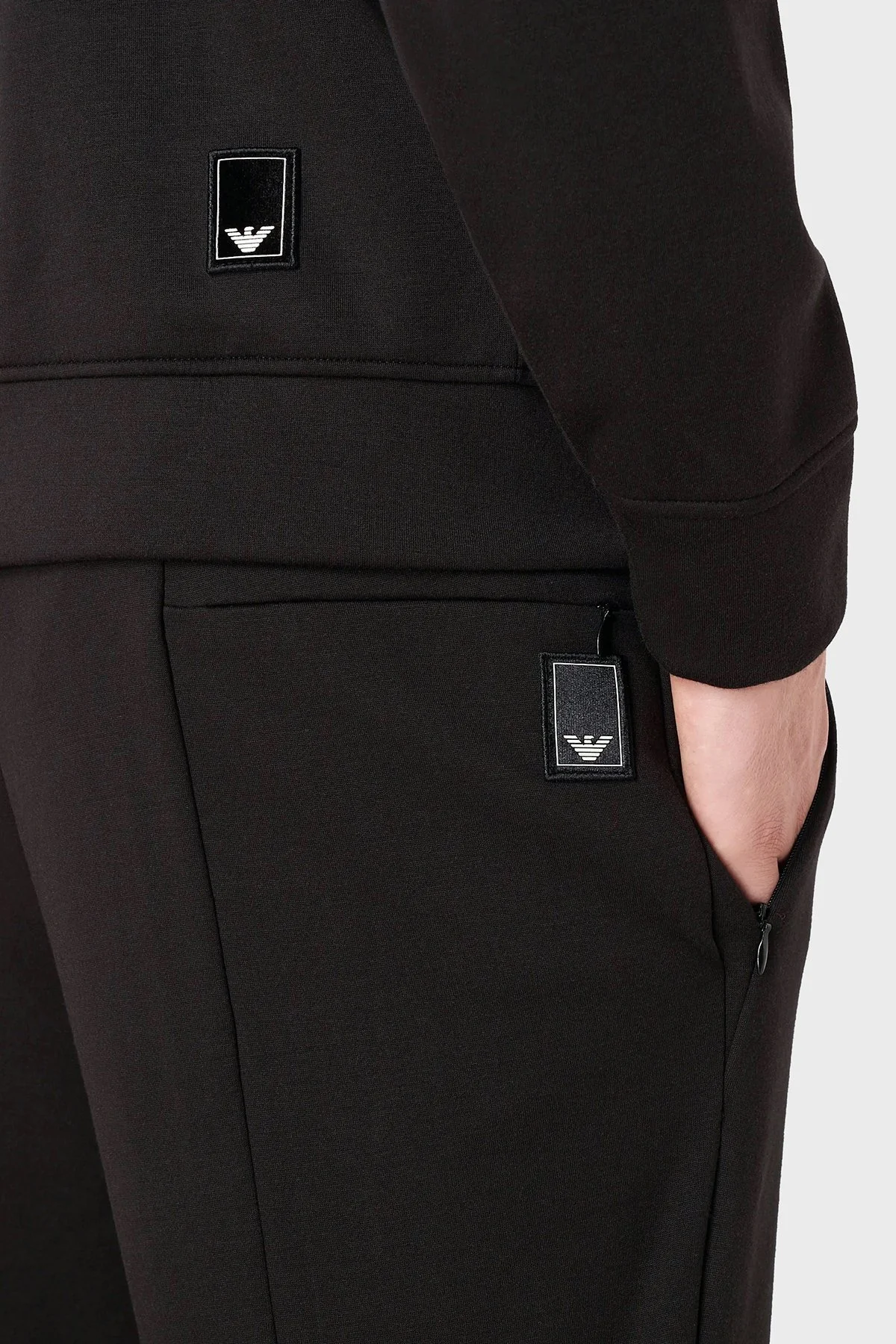 Emporio Armani Pamuklu Cepli Erkek Pantolon 6K1PA1 1JRHZ 0999 SİYAH - 3