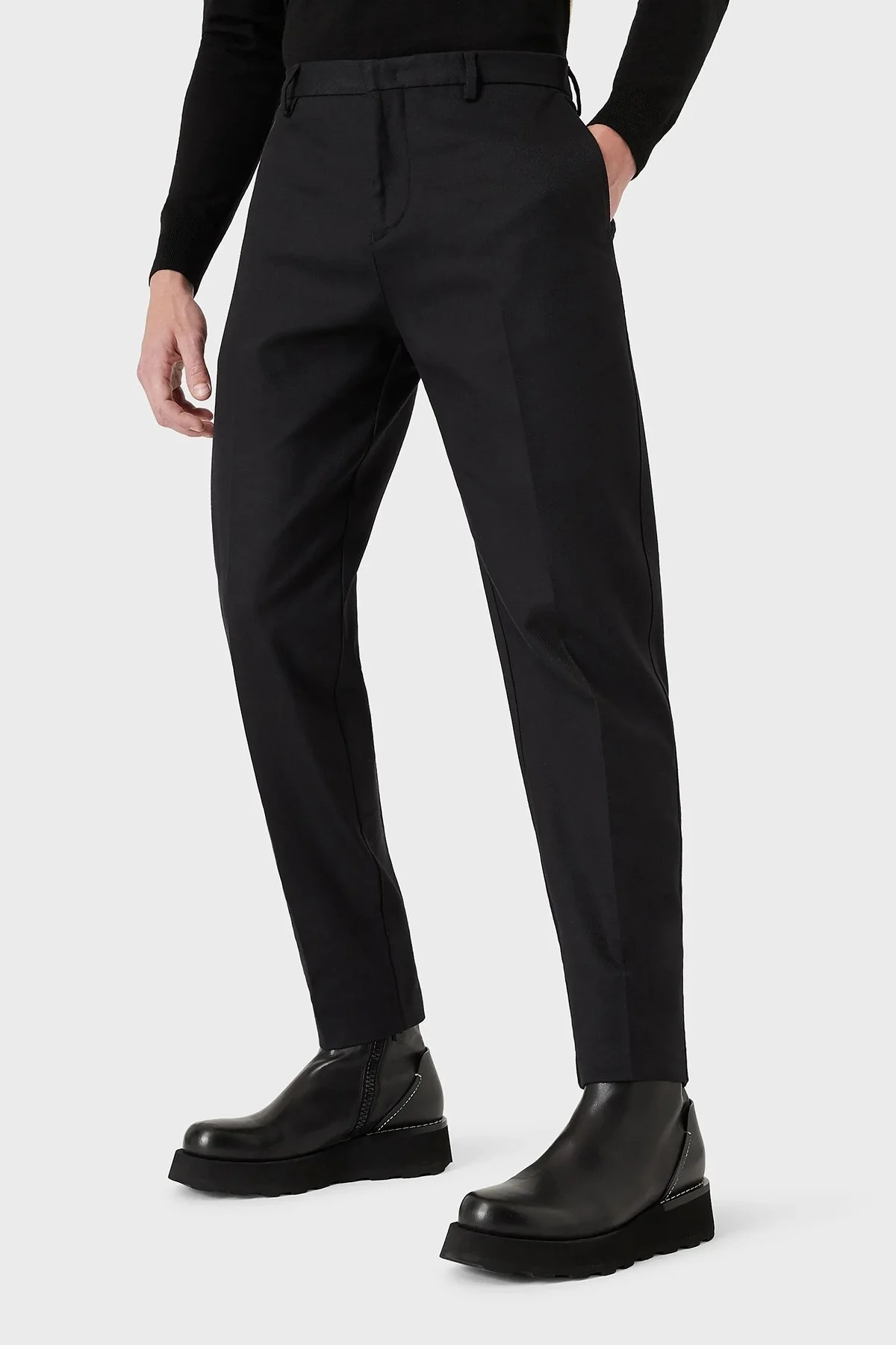 Emporio Armani Pamuklu Cepli Normal Bel Erkek Pantolon 6K1PAD 1NG4Z 0999 SİYAH - 2