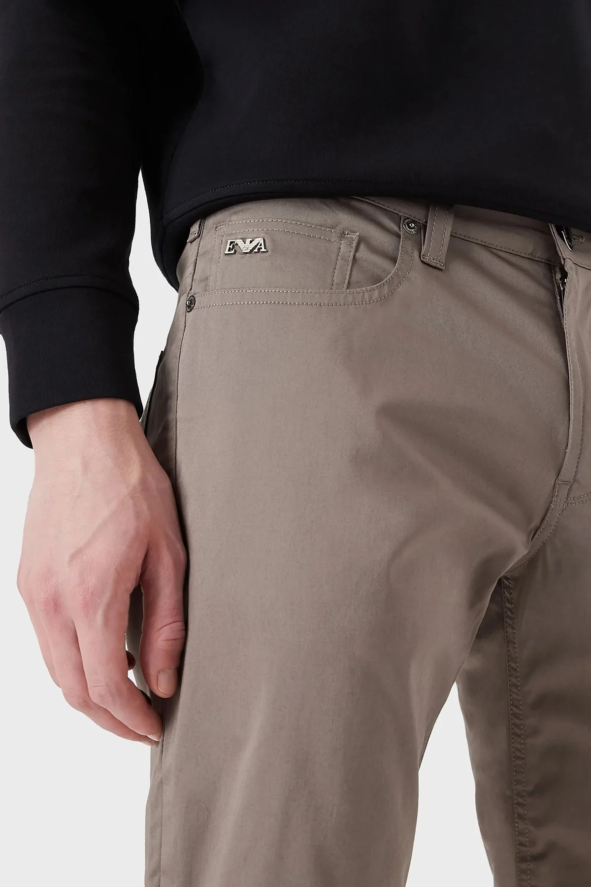 Emporio Armani Pamuklu Cepli Regular Fit Erkek Short 8N1PA6 1NJ7Z 0144 TOPRAK - 3