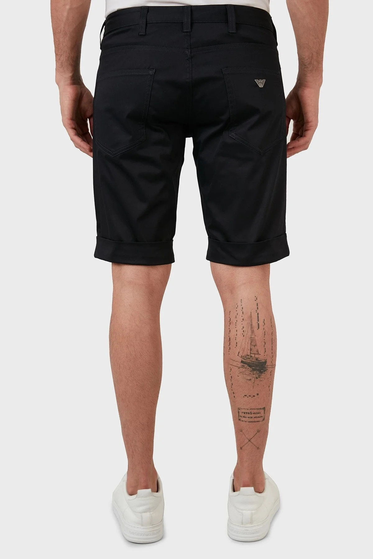 Emporio Armani Pamuklu Cepli Regular Fit Erkek Short 8N1PA6 1NJ7Z 0919 LACİVERT - 5