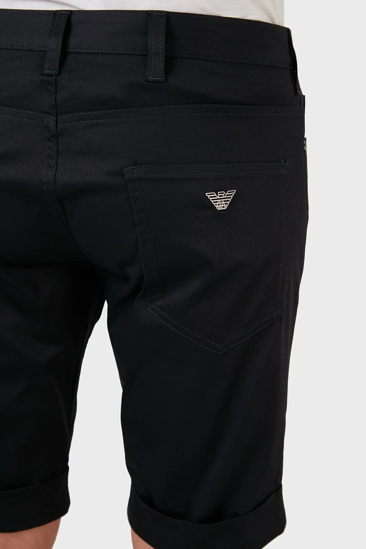 Emporio Armani Pamuklu Cepli Regular Fit Erkek Short 8N1PA6 1NJ7Z 0919 LACİVERT - 7