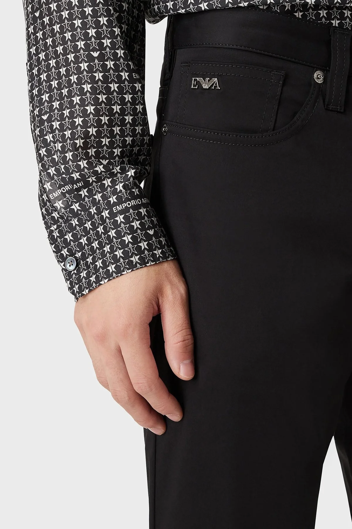 Emporio Armani Pamuklu Cepli Regular Fit Erkek Short 8N1PA6 1NJ7Z 0999 SİYAH - 3