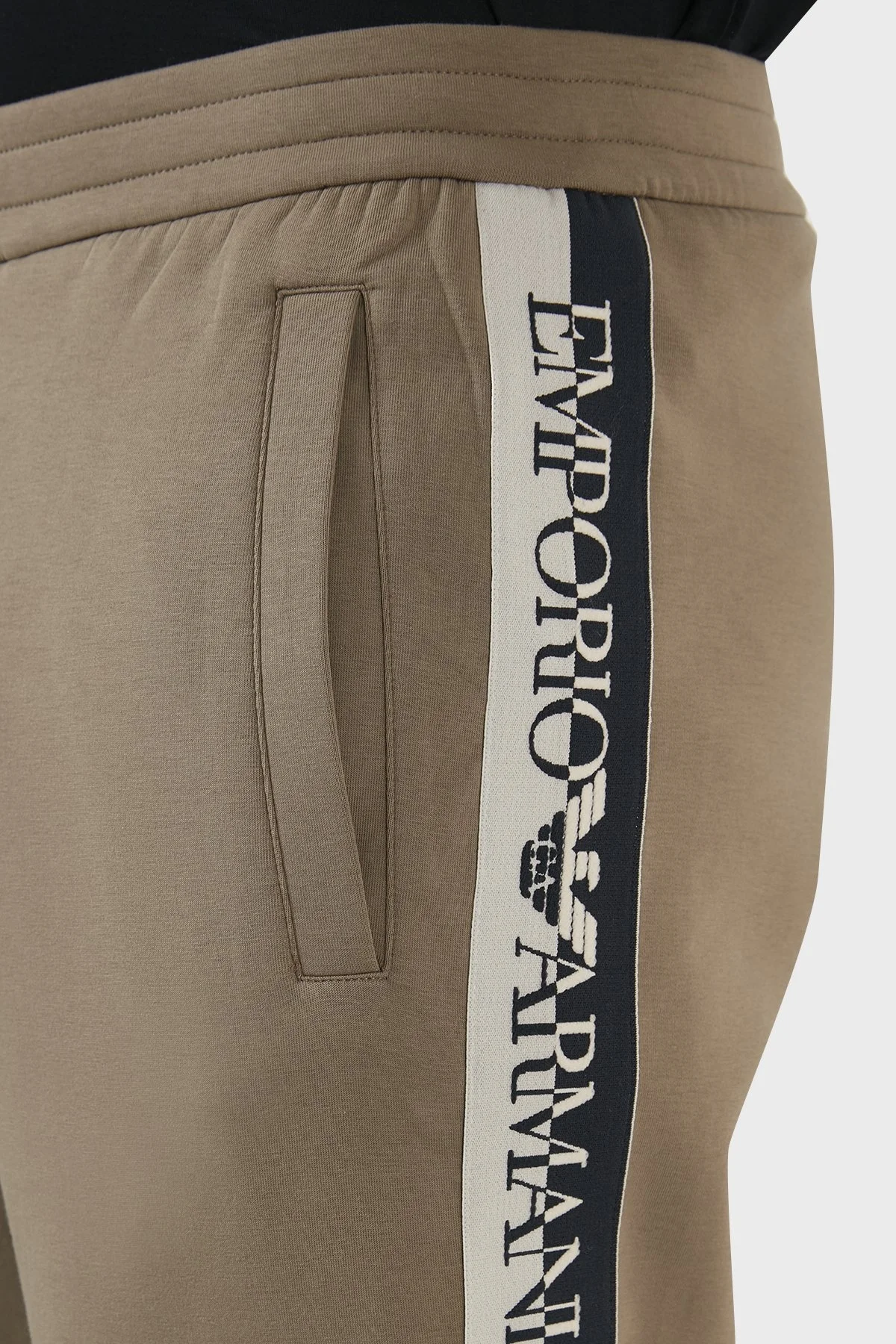 Emporio Armani Pamuklu Cepli Regular Fit Jogger Spor Erkek Pantolon 3L1PFZ 1JHSZ 0431 BEJ - 5