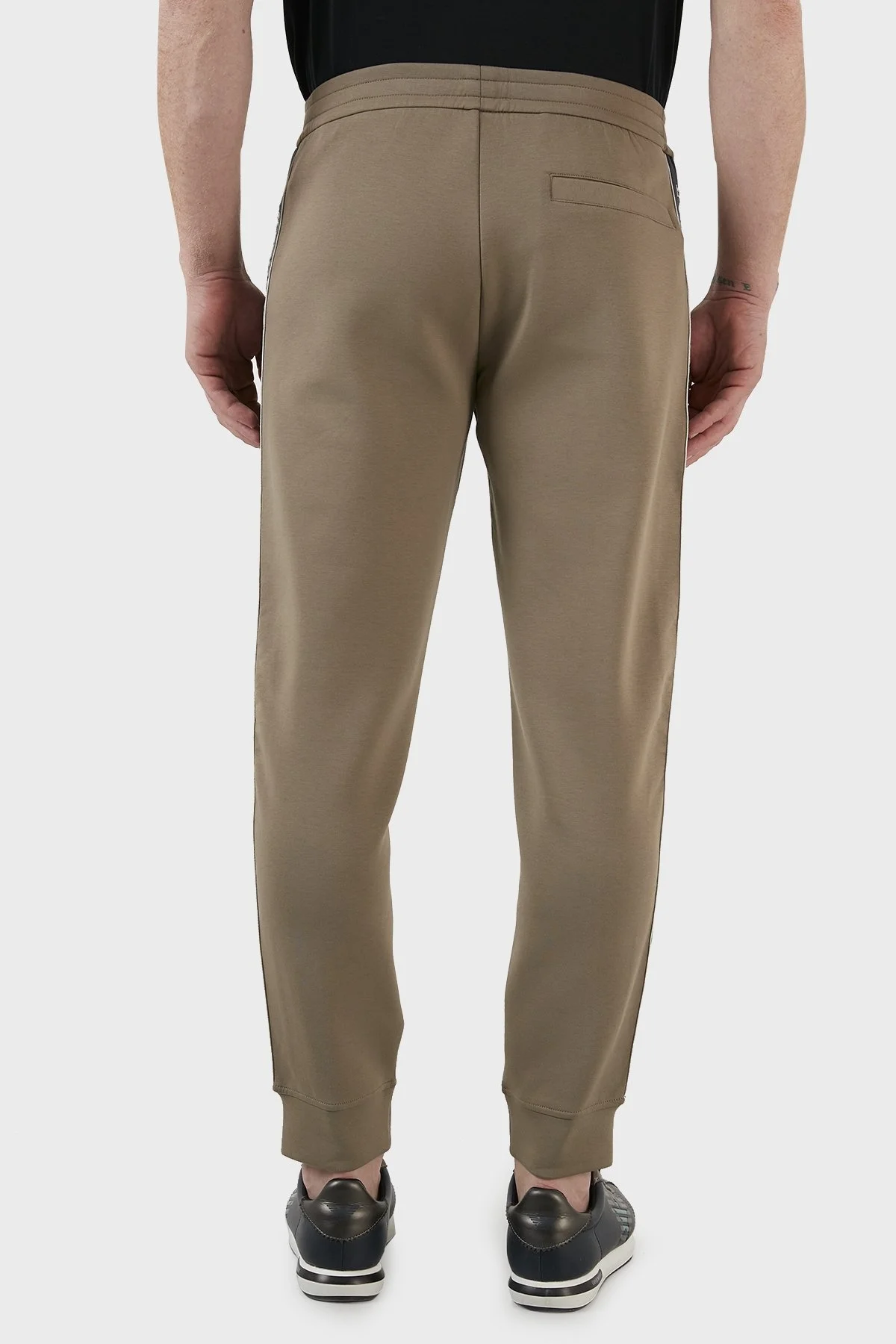 Emporio Armani Pamuklu Cepli Regular Fit Jogger Spor Erkek Pantolon 3L1PFZ 1JHSZ 0431 BEJ - 6