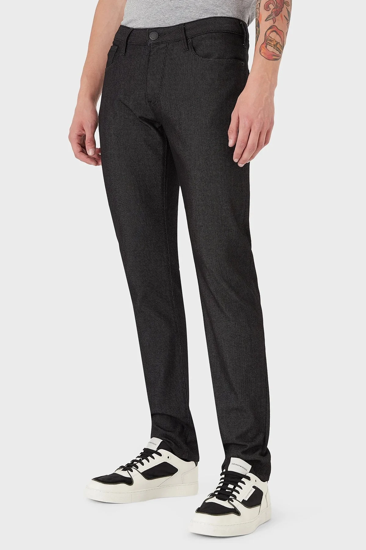 Emporio Armani Pamuklu Cepli Slim Fit Jeans Erkek Kot Pantolon 8N1J06 1N2NZ 0999 SİYAH - 7